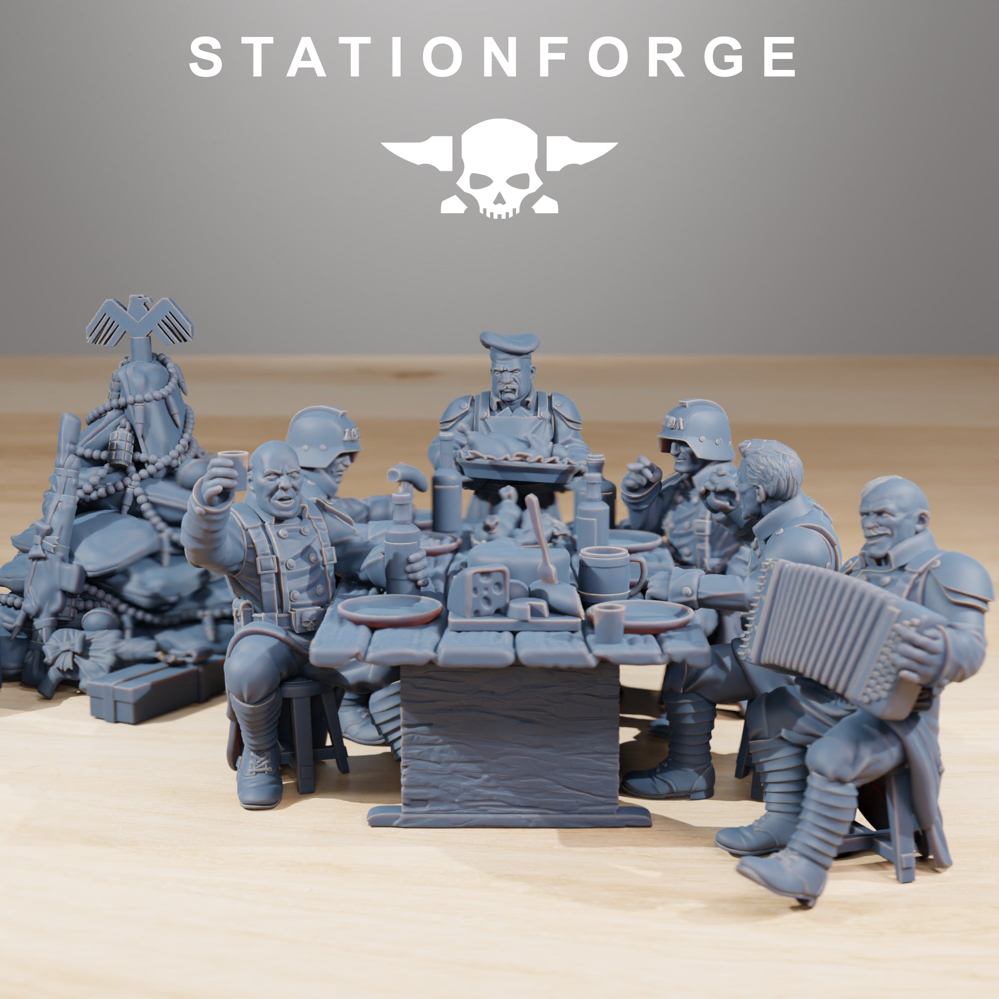 Casualties - GrimGuard Stationforge Miniaturas - Juego de 21 Casualties - GrimGuard Stationforge Miniaturas - Juego de 21