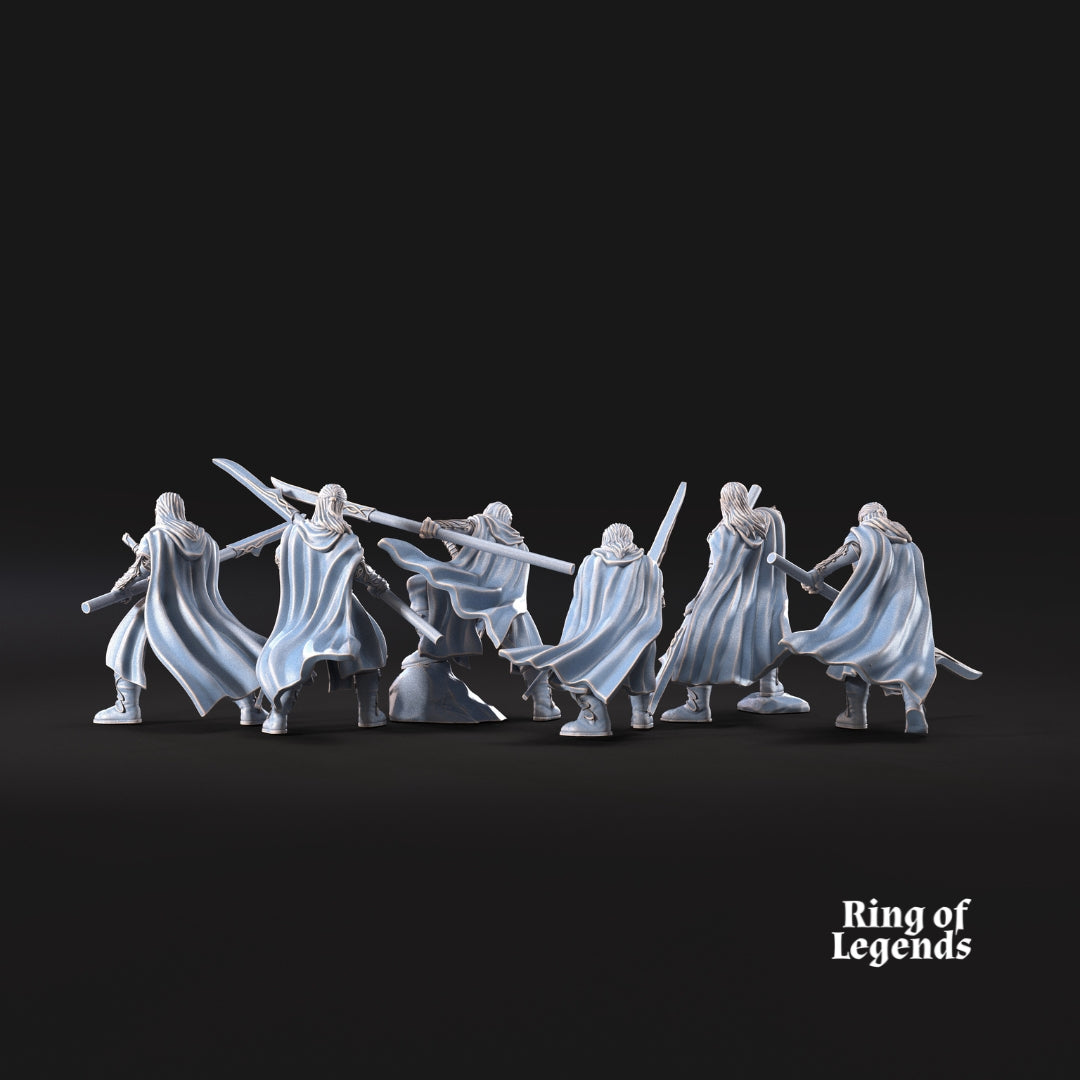 6x Forest guardians Spearmen | Galanthir Elves | Ring Of Legends - Davale Games