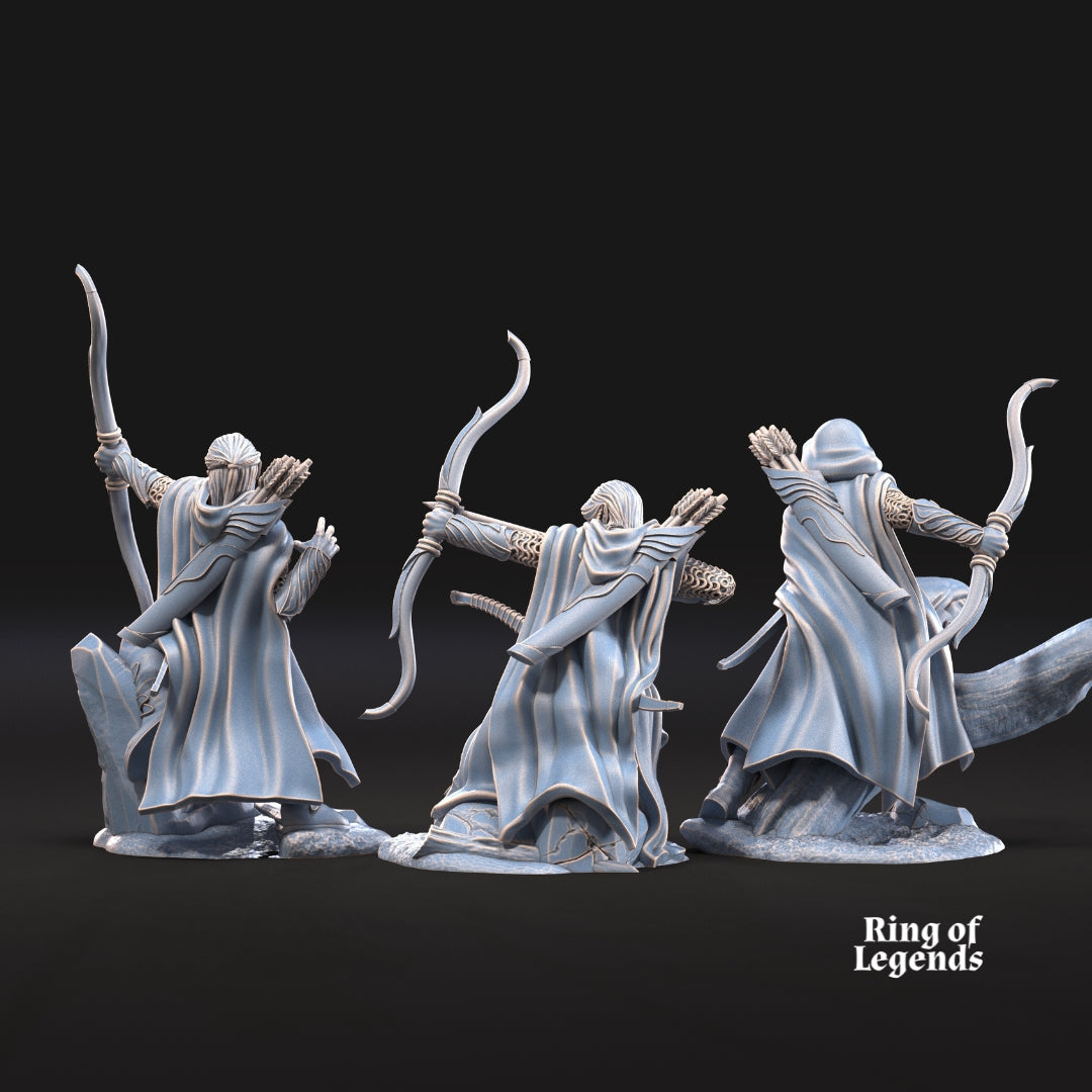 6x Forest Guardians with bow | Galanthir Elves | Ring of Legends - Davale Games