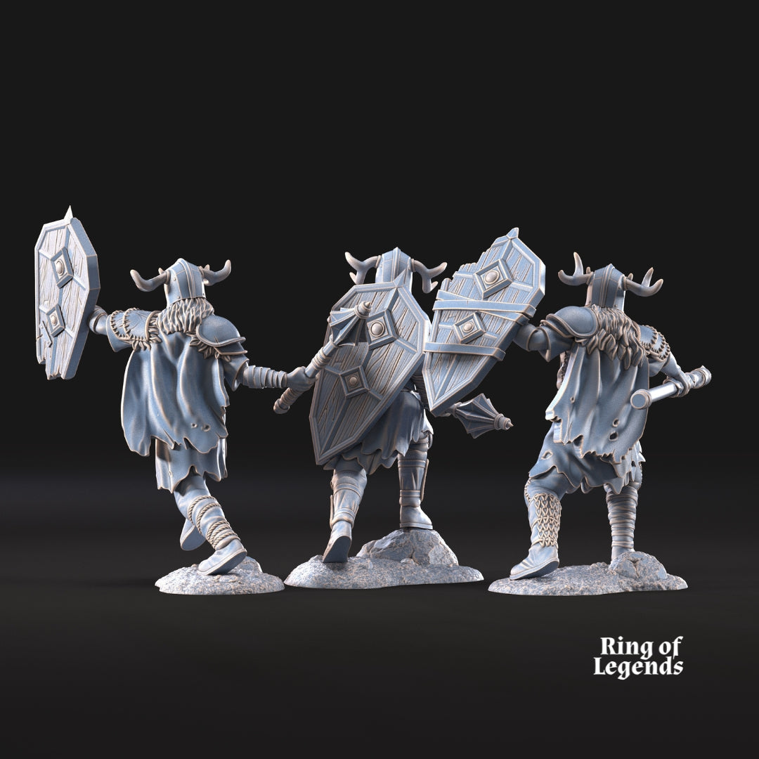 Retake - 3x Khalum with Spear and Shield | Dead City | Ring of Legends - Davale Games