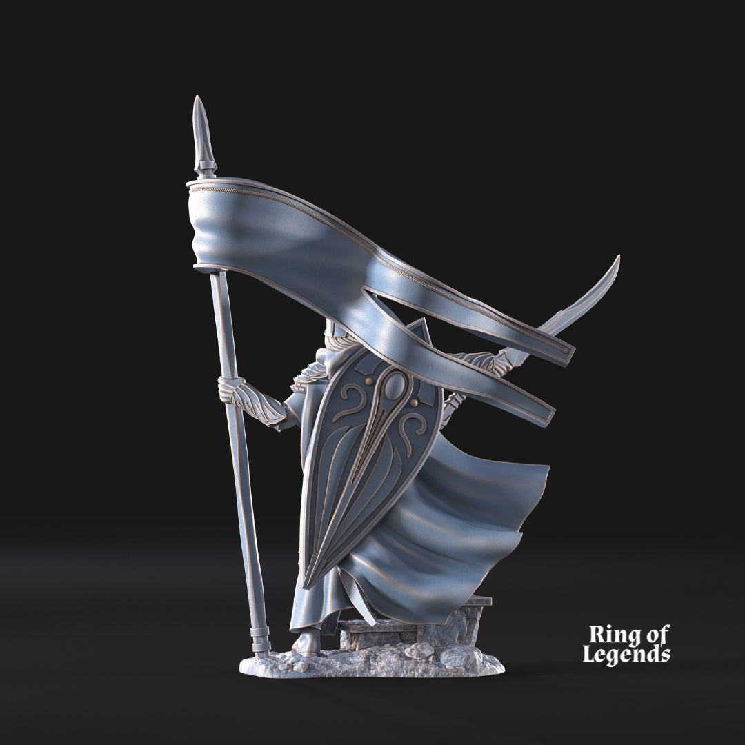 Banner of Galanthir on foot | Galanthir Elves | Ring of Legends - Davale Games