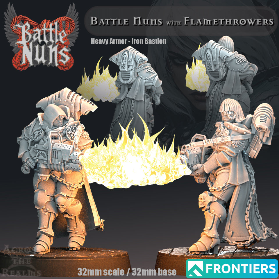 Battle Nuns with Flamethrowers - Across the Realms