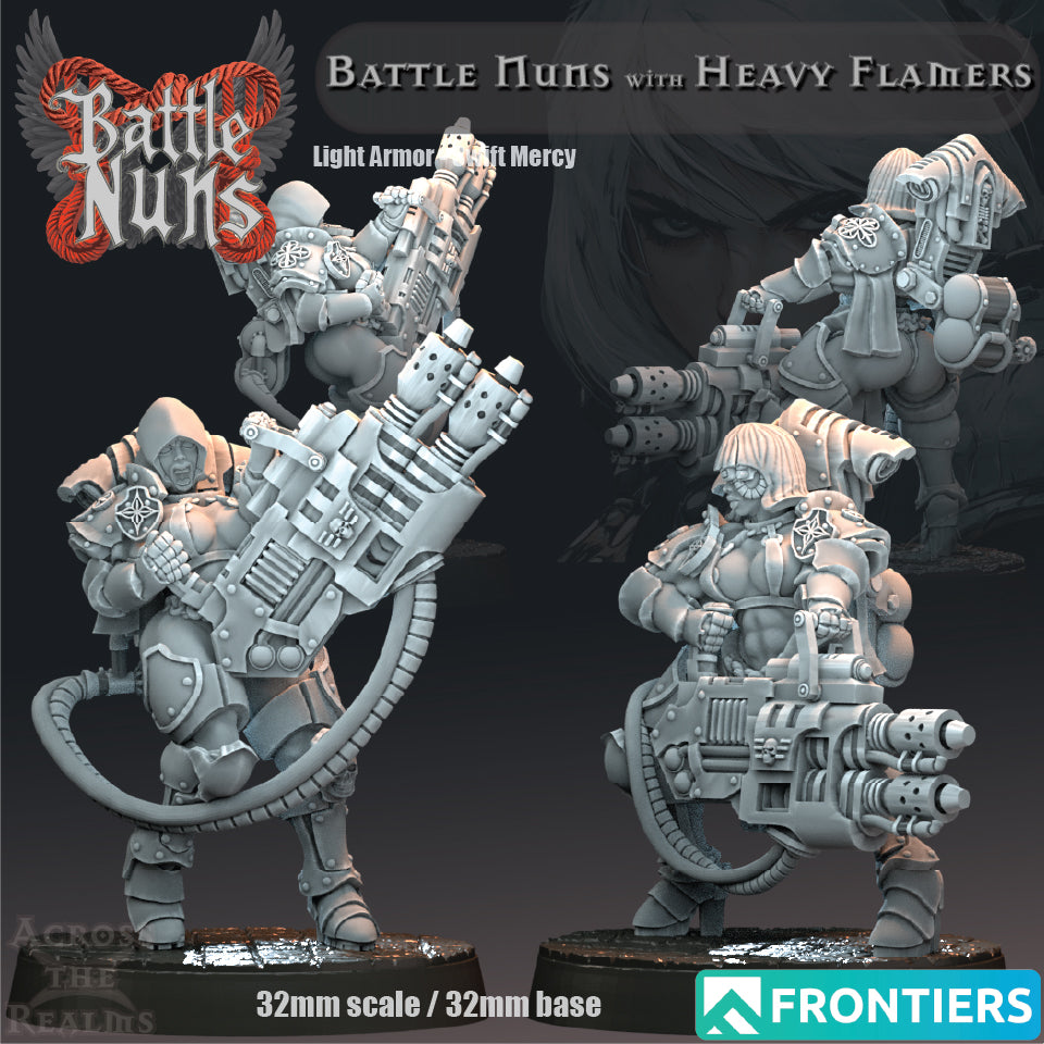 Battle Nuns with Heavy Flamers - Across the Realms