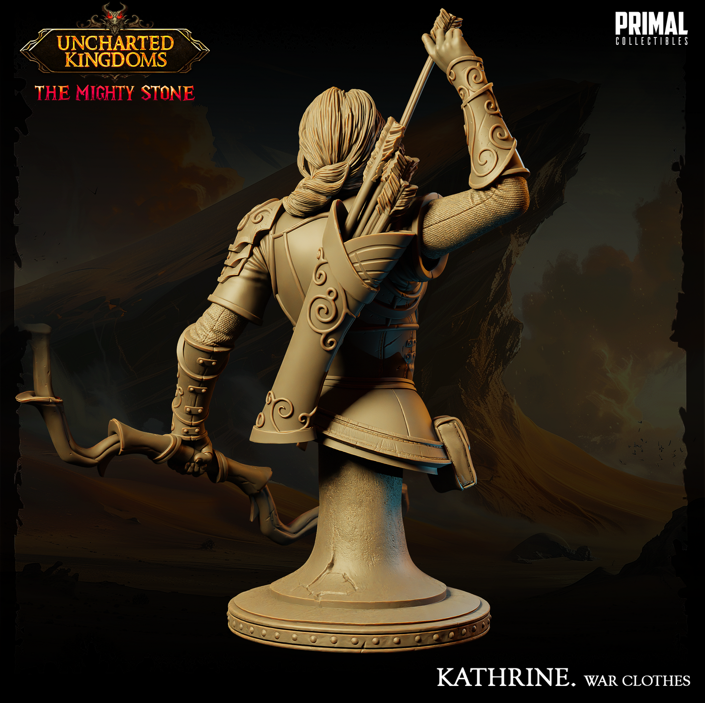 Kämpferin - Kathrine Bromm - Kriegskleidung - Büste - Uncharted Kingdoms - Primal Collectibles