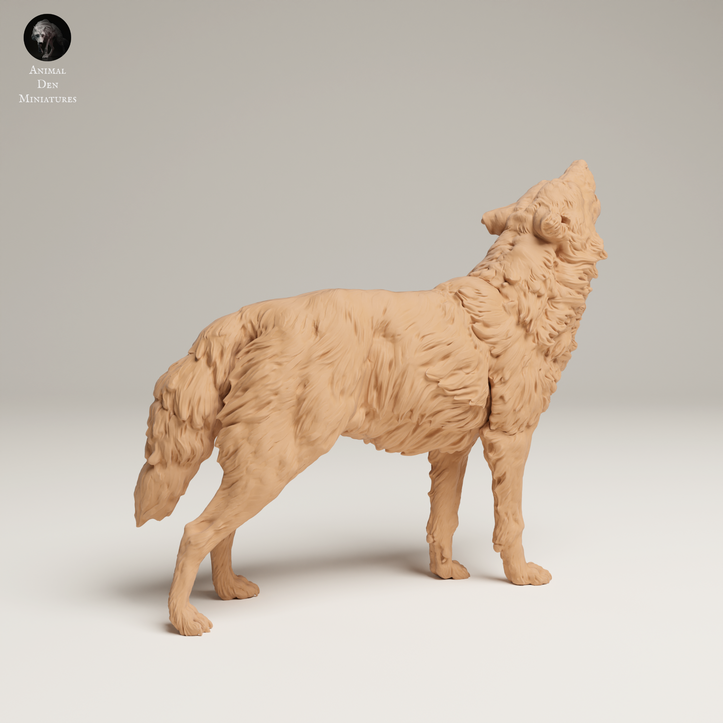 Grey Wolf Howl - Animal Den Miniatures
