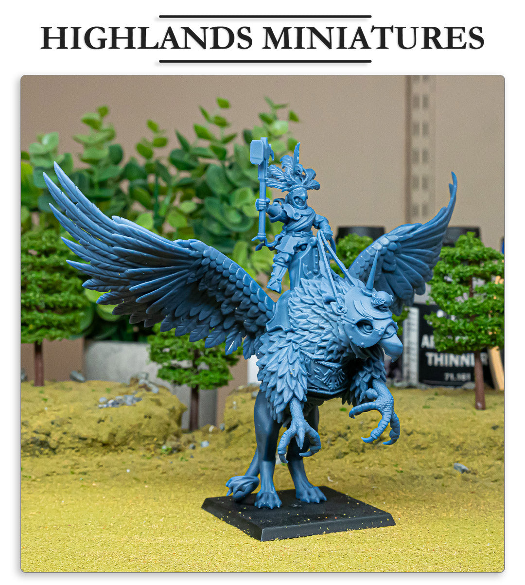 Sunland Emperor on Griffon - Highlands Miniatures