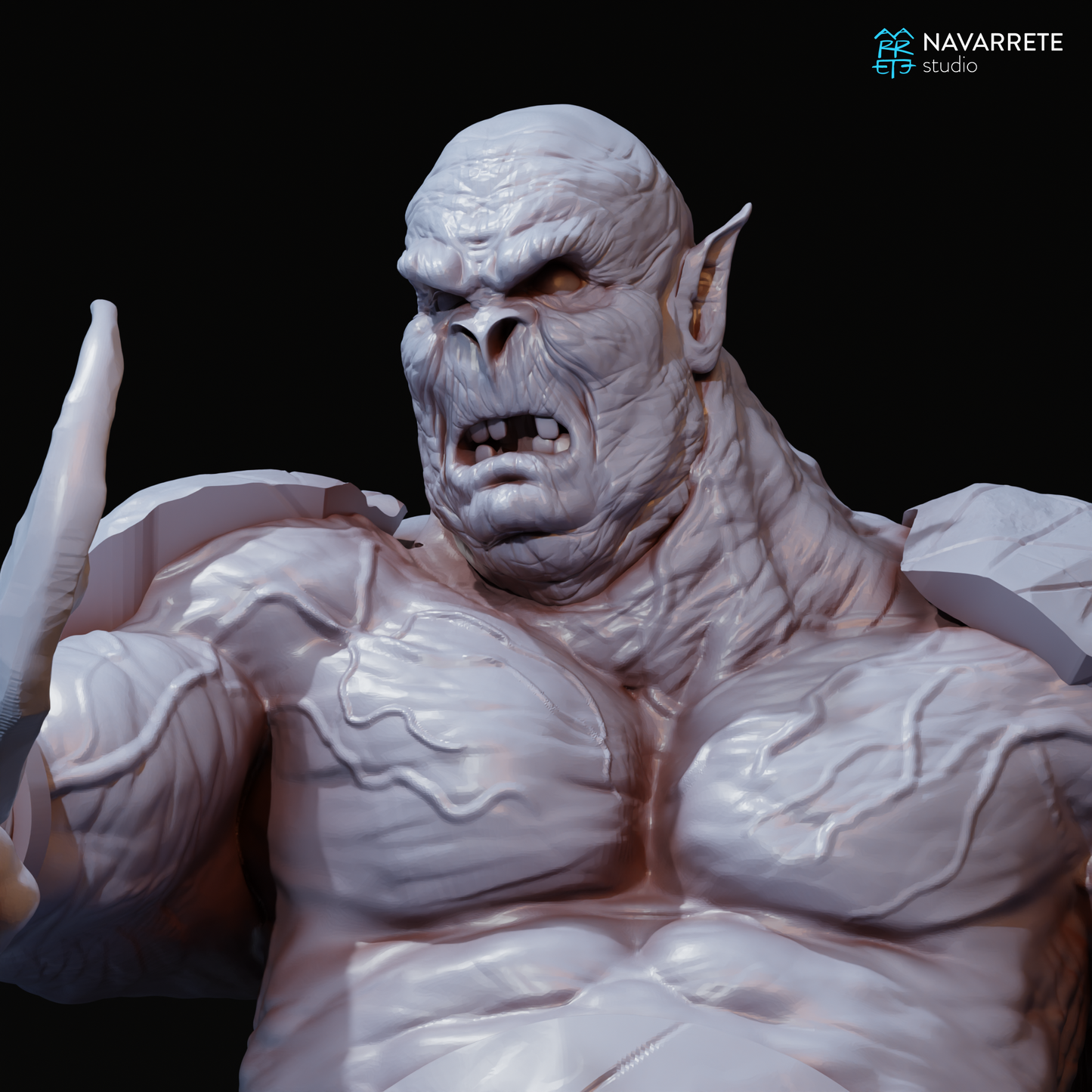 Skarn, snow orc - Navarrete Studios