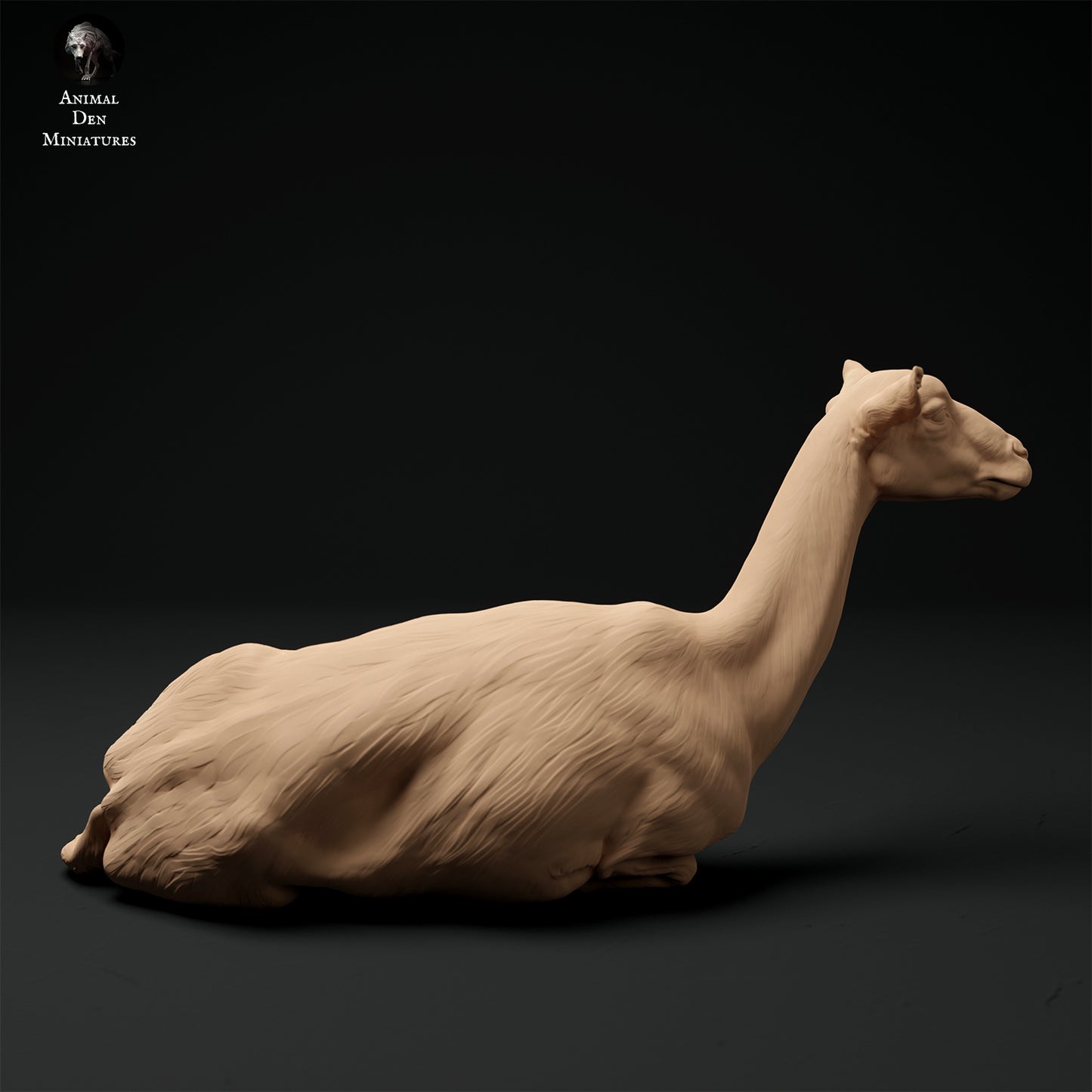 Alpenziege liegend - Animal Den Miniatures