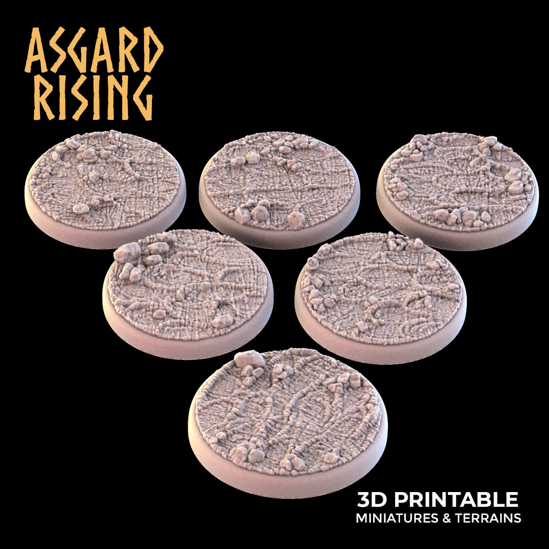 MUD 6 x runde Sockel 25 mm – Asgard Rising