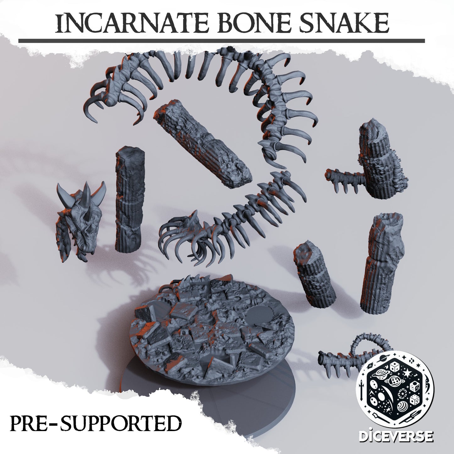 Incarnate Bone Snake - Diceverse