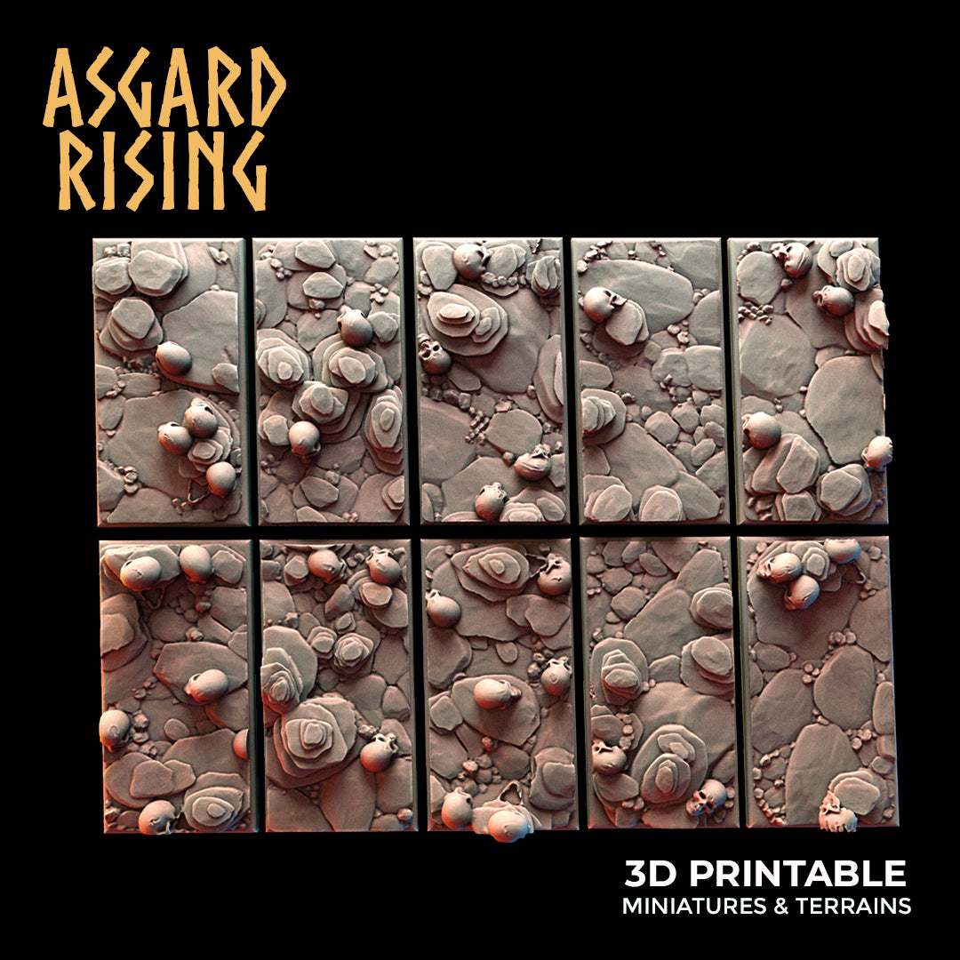 Begräbnisstätte - 10 x 50 x 25 mm rechteckige Basis - Asgard Rising