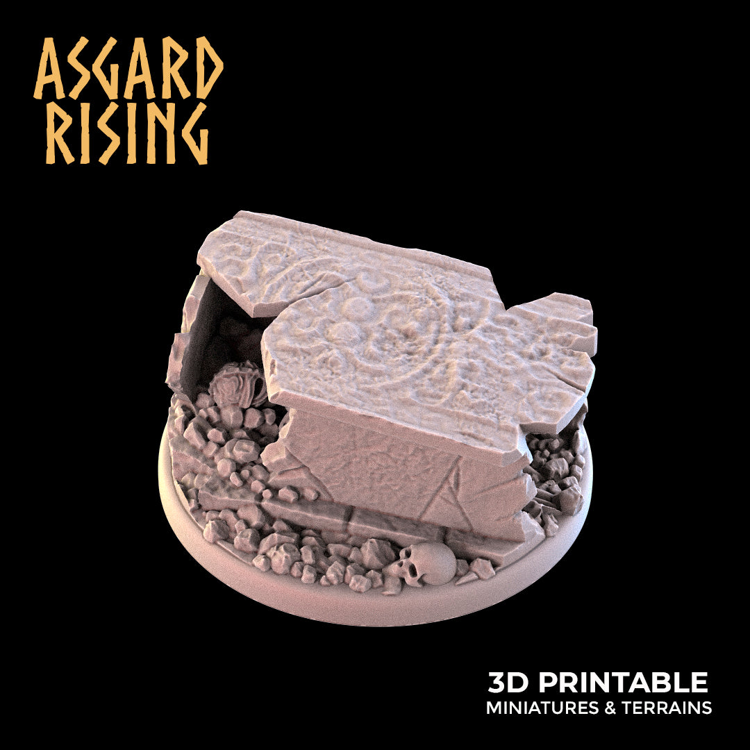 Zerschmettertes Grab, runde Basis, 40 mm – Asgard Rising