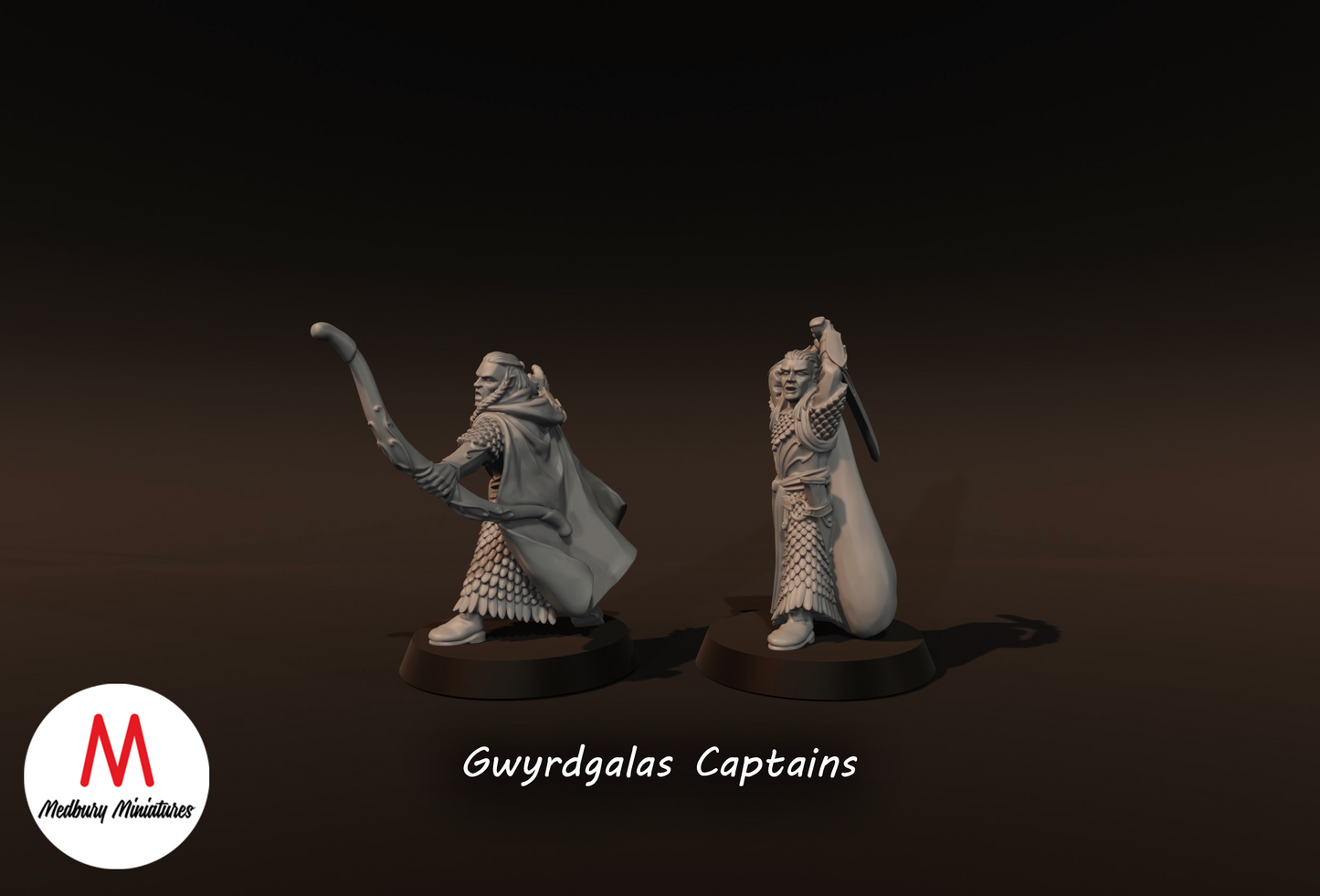 Gwyrdgalas Captains - Medbury Miniatures