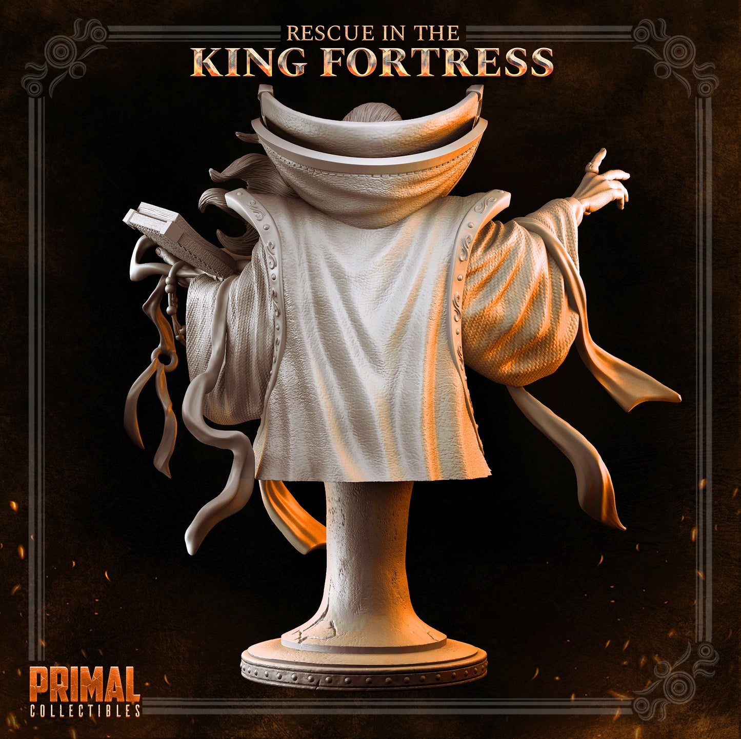 Wizard - ZAHIR THE GUIDE - Bust- April 2023 - RESCUE IN THE KING FORTRESS - MASTERS OF DUNGEONS QUEST - Primal Collectibles