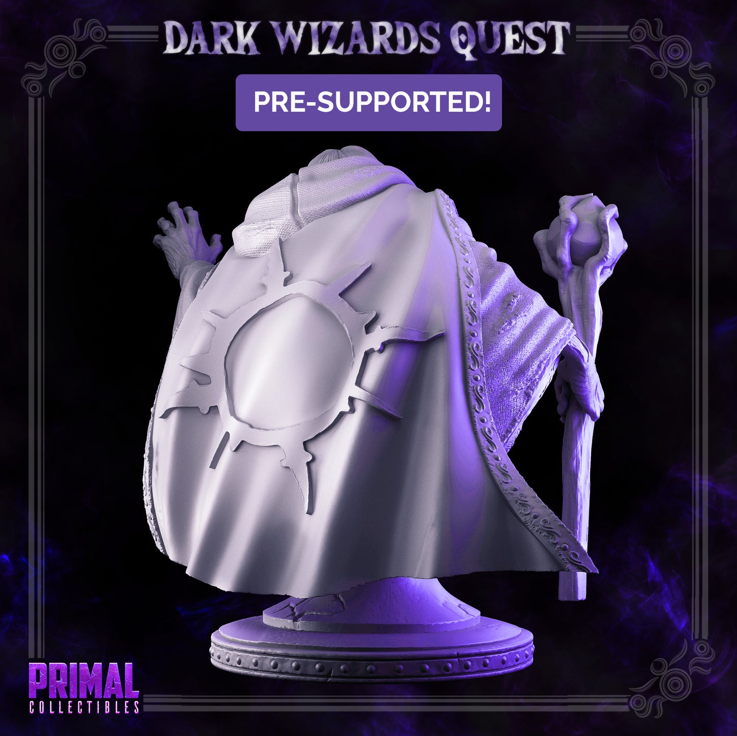 Wizard - Zombie - Gorgun - Bust - DARK WIZARDS - MASTERS OF DUNGEONS QUEST - Primal Collectibles
