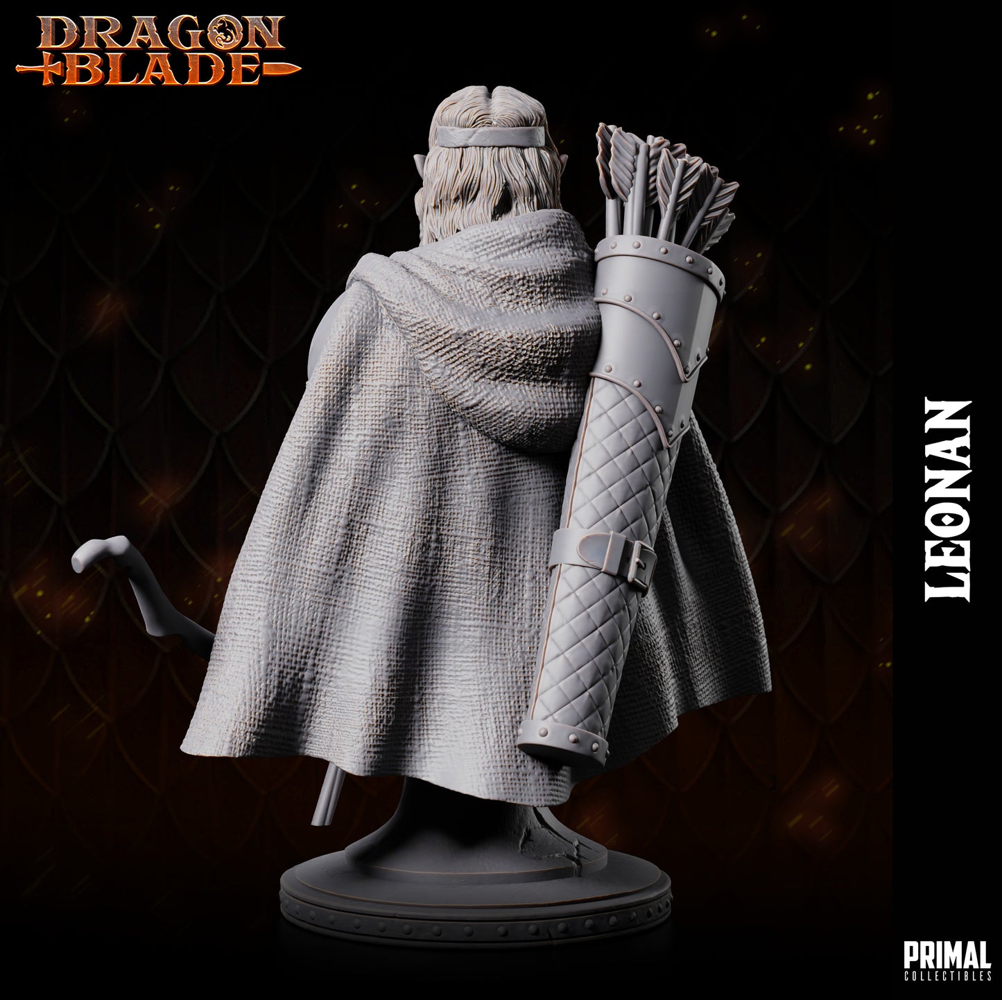 Half Elf - LEONAN - Bust - May 2023 - DRAGONBLADE- MASTERS OF DUNGEONS QUEST - Primal Collectibles
