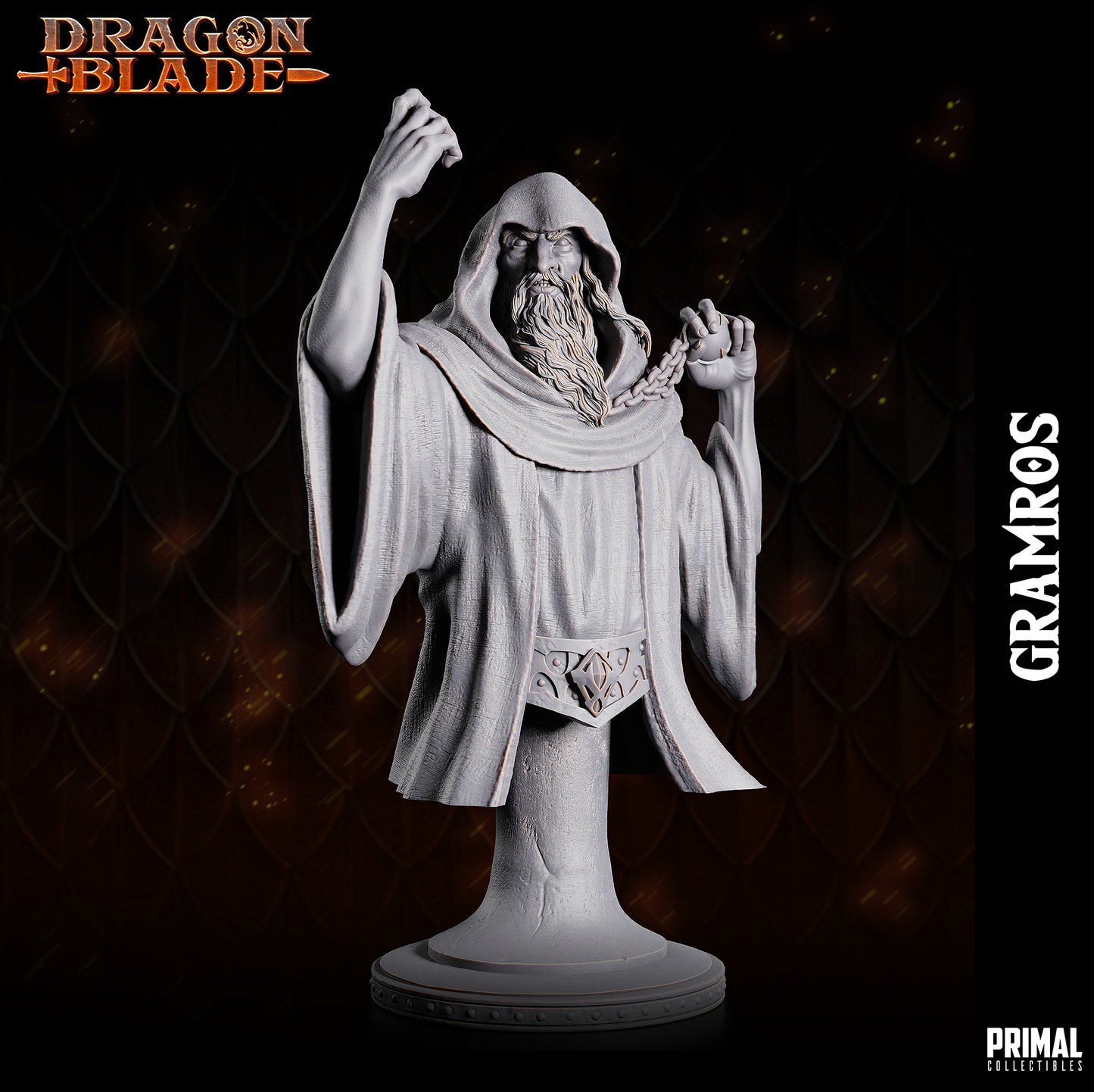 Dark Wizard - Gramros (the dark one) - bust - October 2023 - DRAGONBLADE- MASTERS OF DUNGEONS QUEST