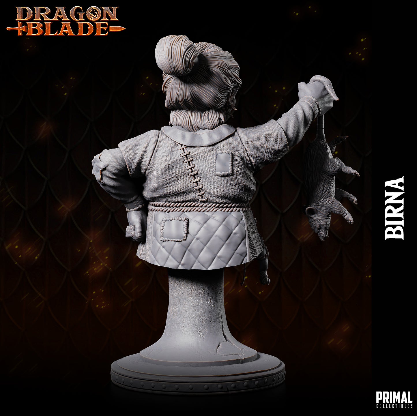 Dwarf - Birna - bust - December 2023 - DRAGONBLADE- MASTERS OF DUNGEONS QUEST