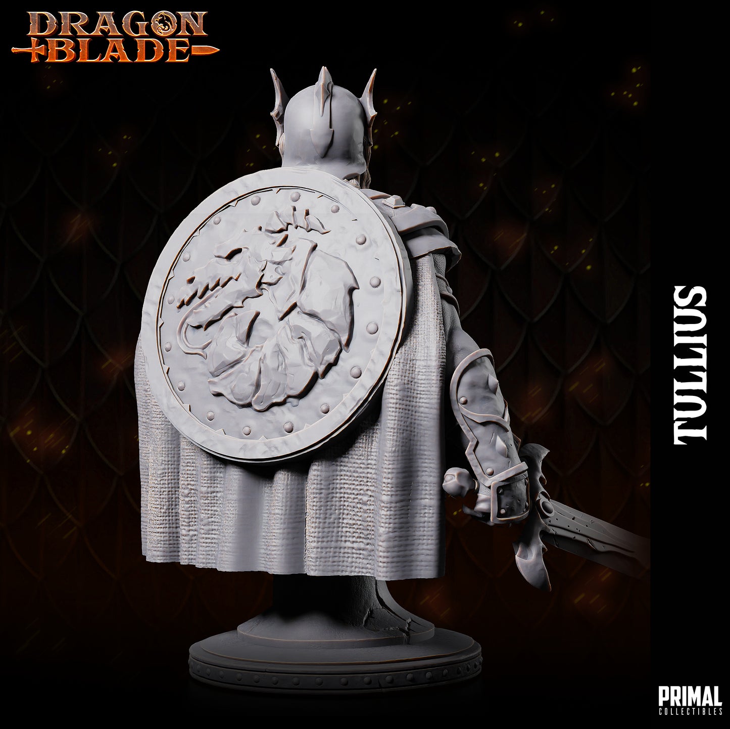 Krieger - Tullius - Büste - Mai 2023 - DRAGONBLADE - MASTERS OF DUNGEONS QUEST - Primal Collectibles
