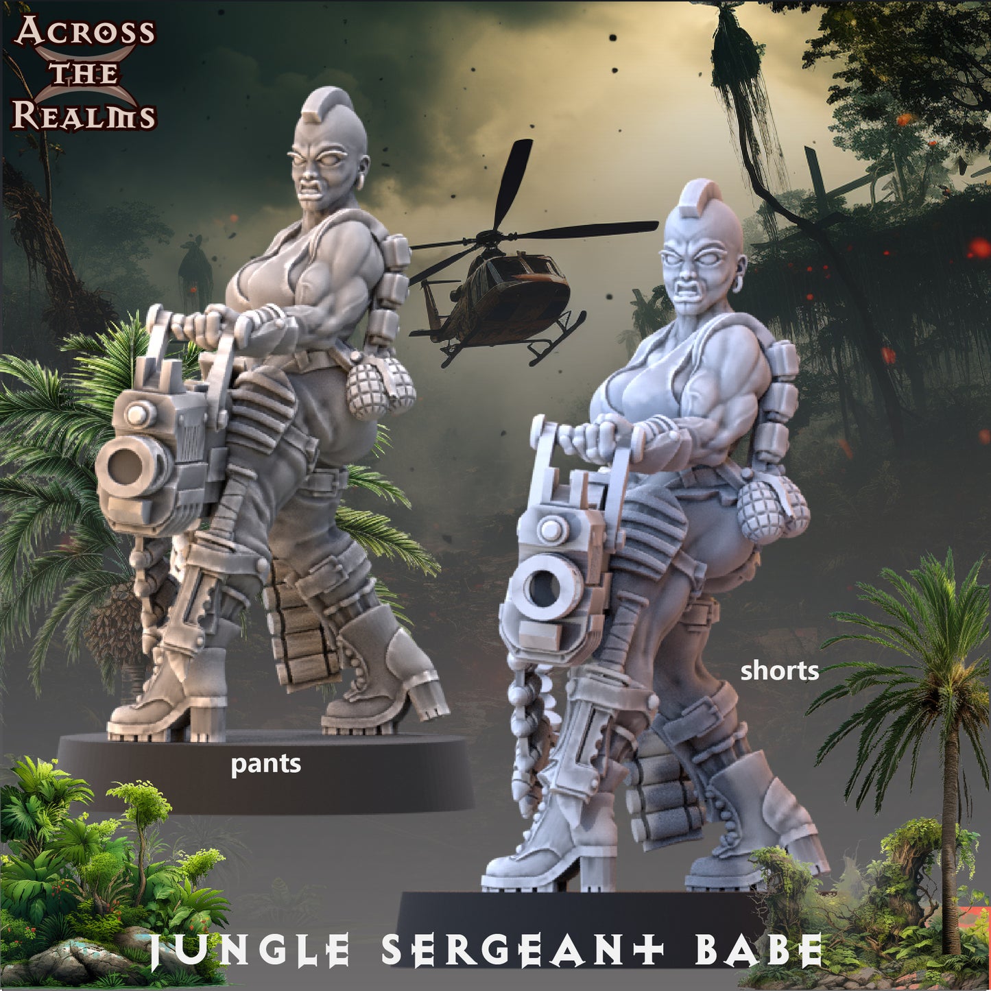 3x Jungle Sergeant Babe - Across the Realms