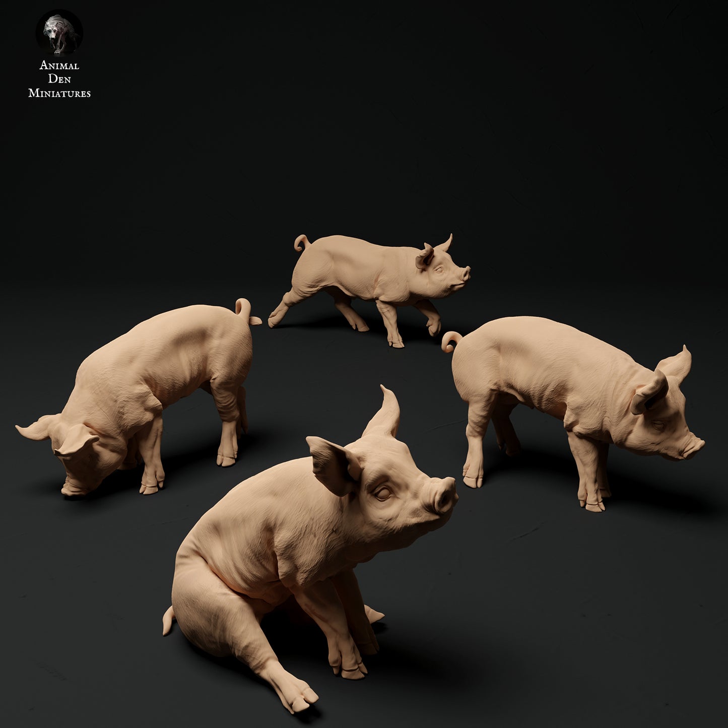 Berkshire Ferkel - Animal Den Miniatures