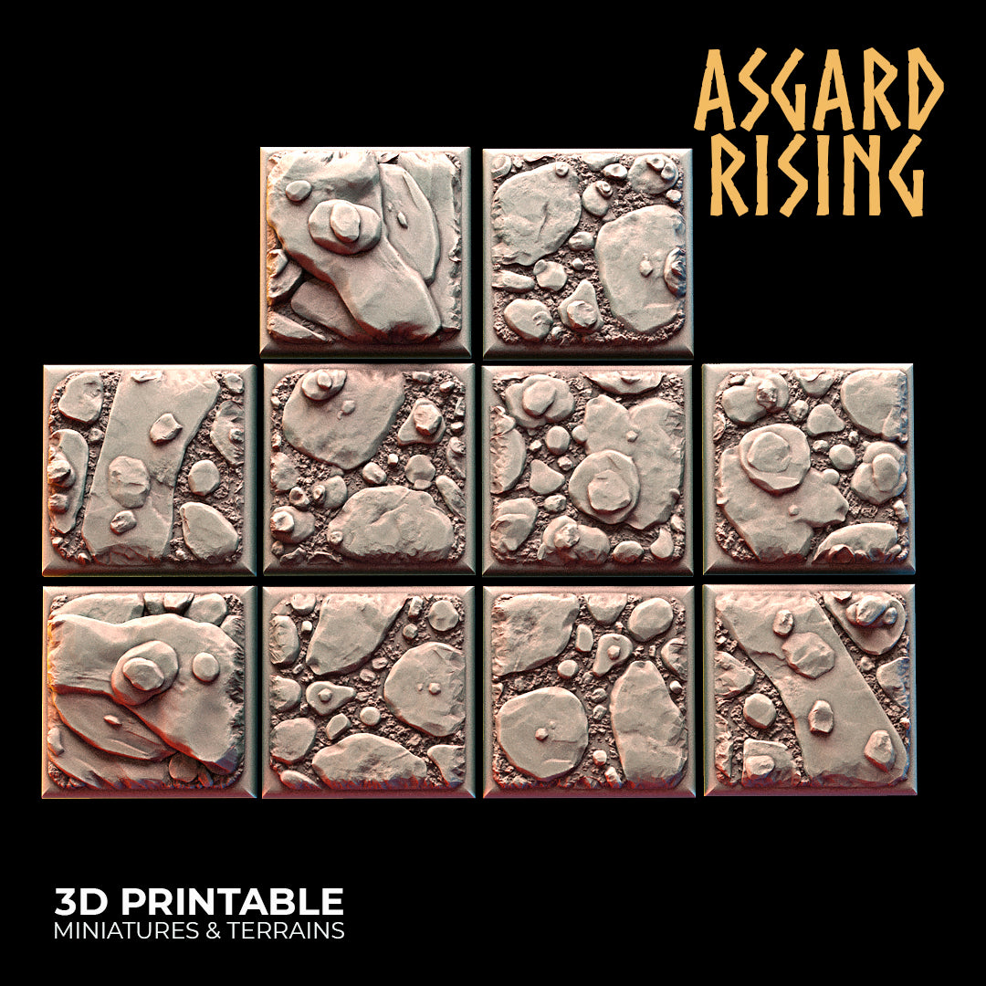Felspfad - 10 x 25 mm quadratische Basis - Asgard Rising