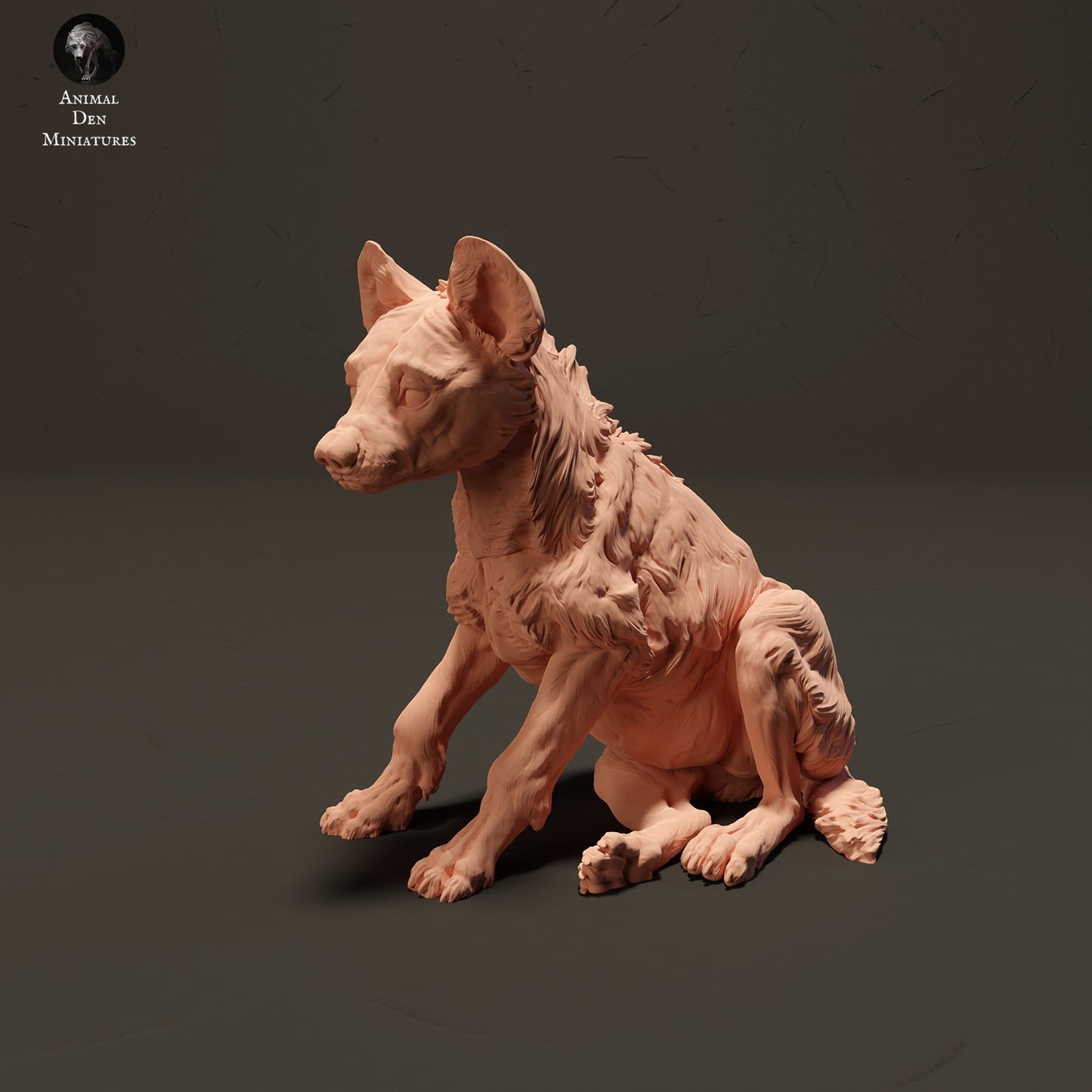 Spotted Hyena Pup - Animal Den Miniatures