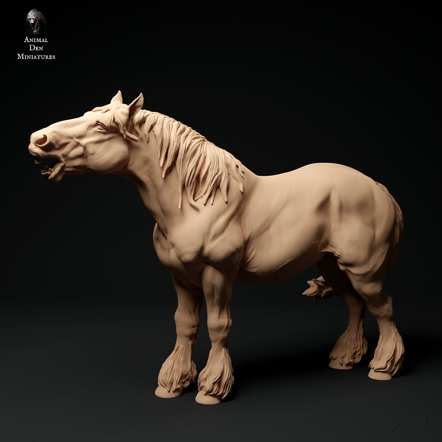 Suffolk Punch Pferd Wiehern - Animal Den Miniatures