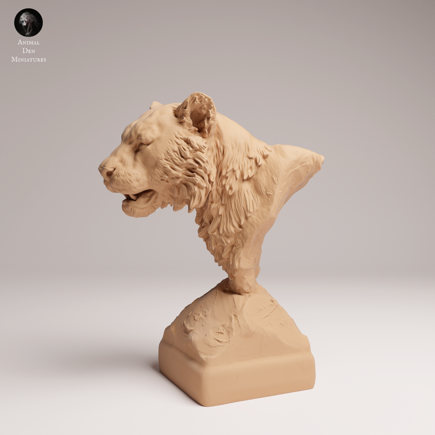 Sumatran Tiger Bust - Animal Den Miniatures