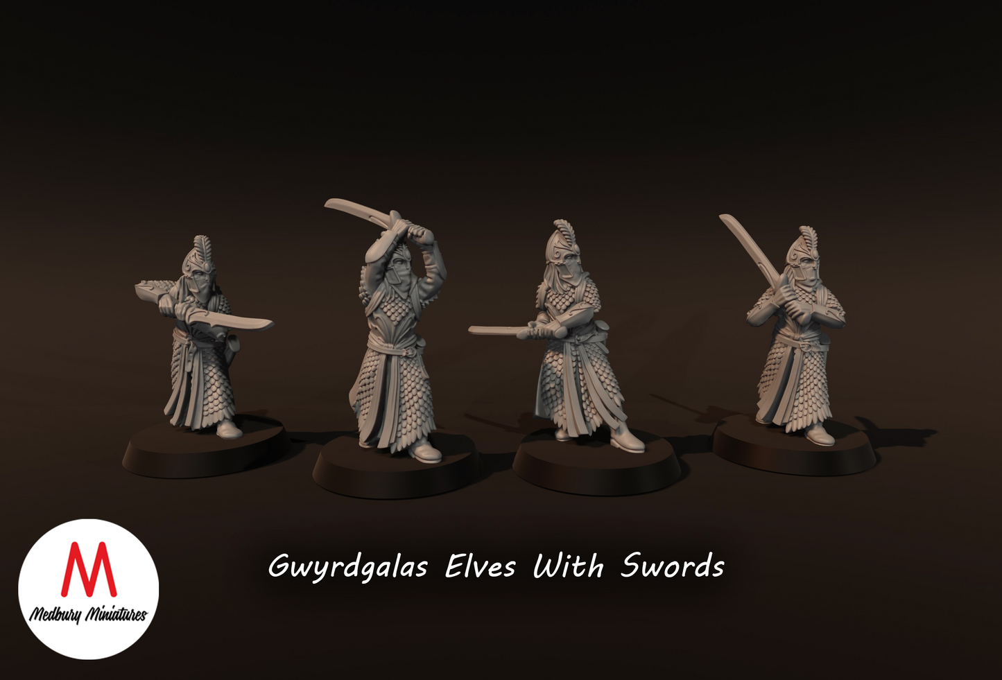 Gwyrdgalas Elves with Swords - Medbury Miniatures
