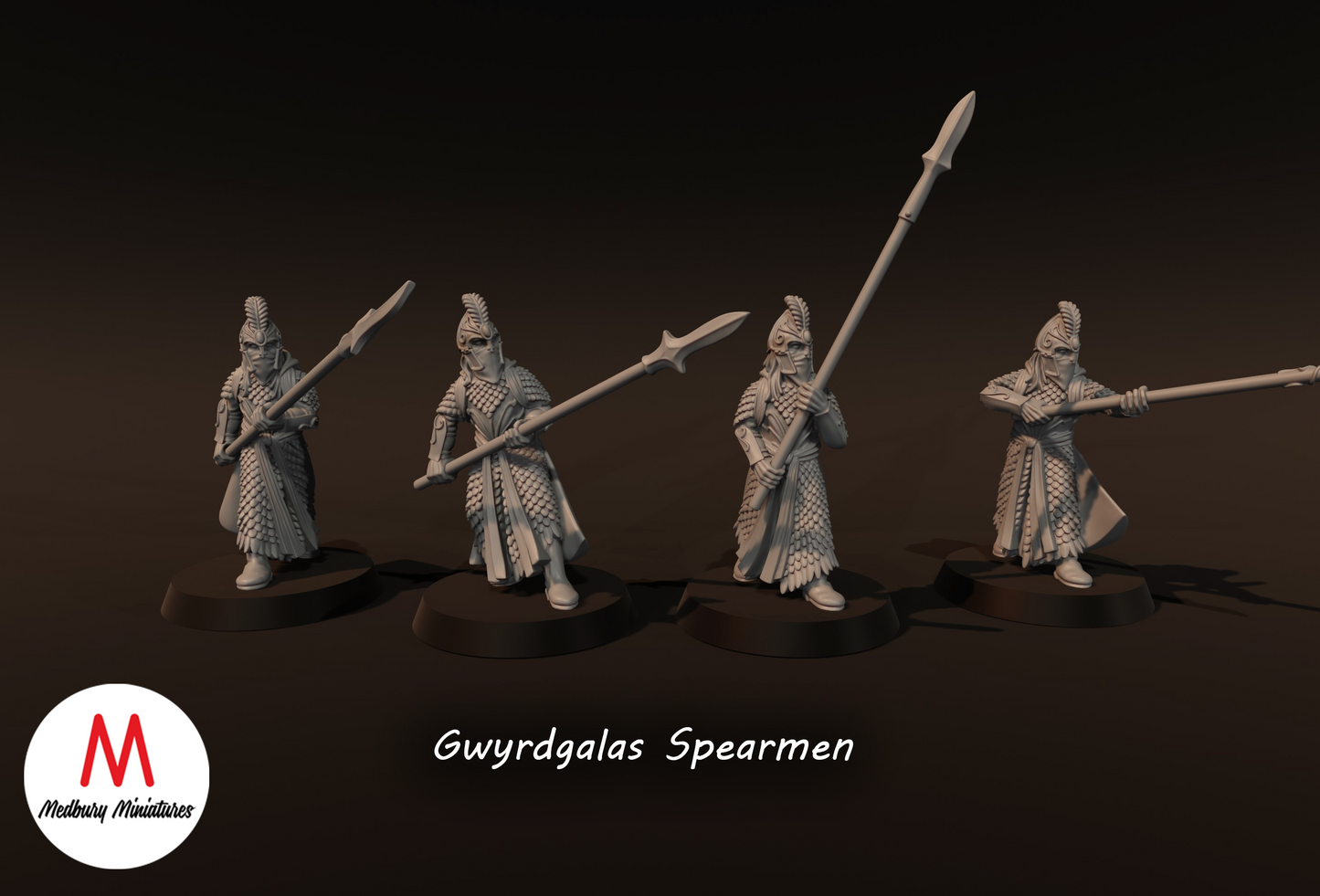 Gwyrdgalas Elves with Spears - Medbury Miniatures