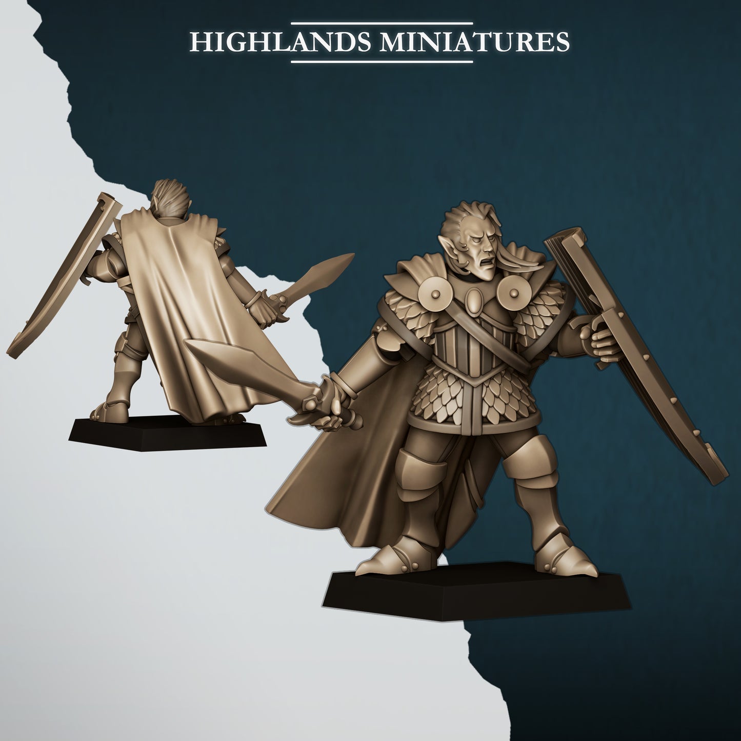 Aegean Elf Prince on Foot - Highlands Miniatures