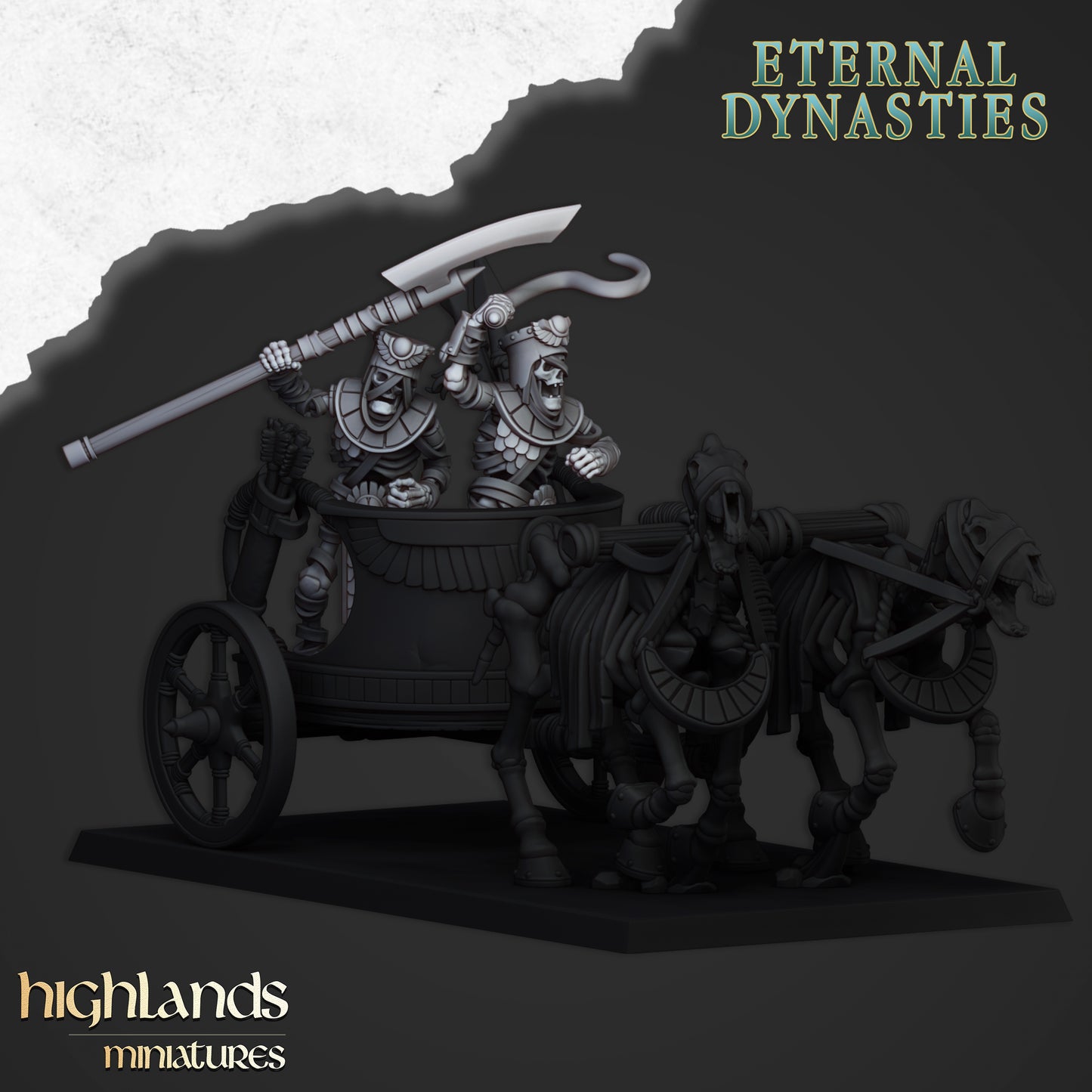Streitwagenbesatzung der Antiken Garde - Eternal Dynasties - Highlands Miniatures