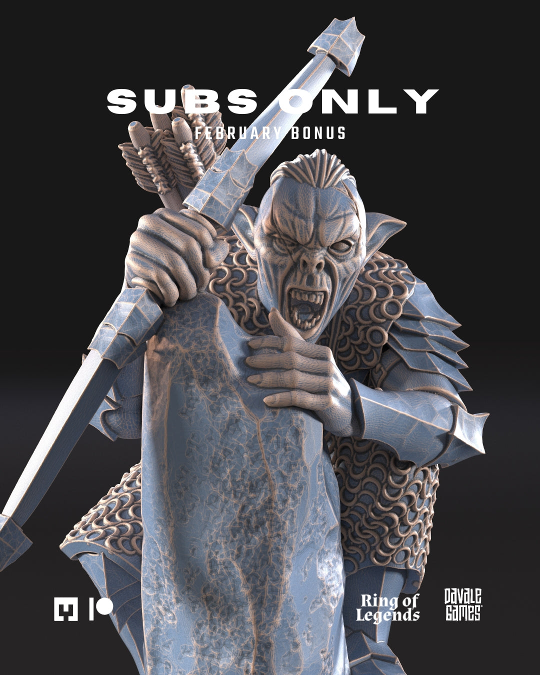 Goblin Captain with Bow | Goblins of the Cave | Ring of Legends - Davale Games