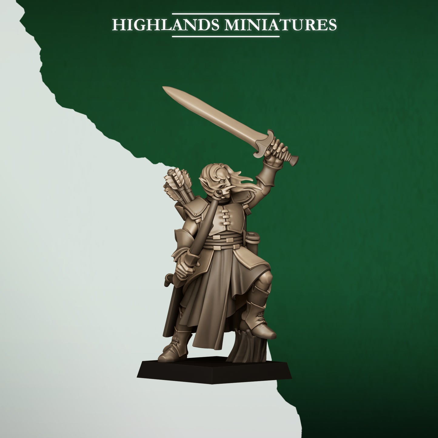 Feral Elf Archers - Feral Elves - Highlands Miniatures