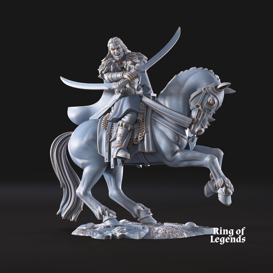 Wölfbane Lord on Foot and Mounted - Ring Of Legends - Davale Games