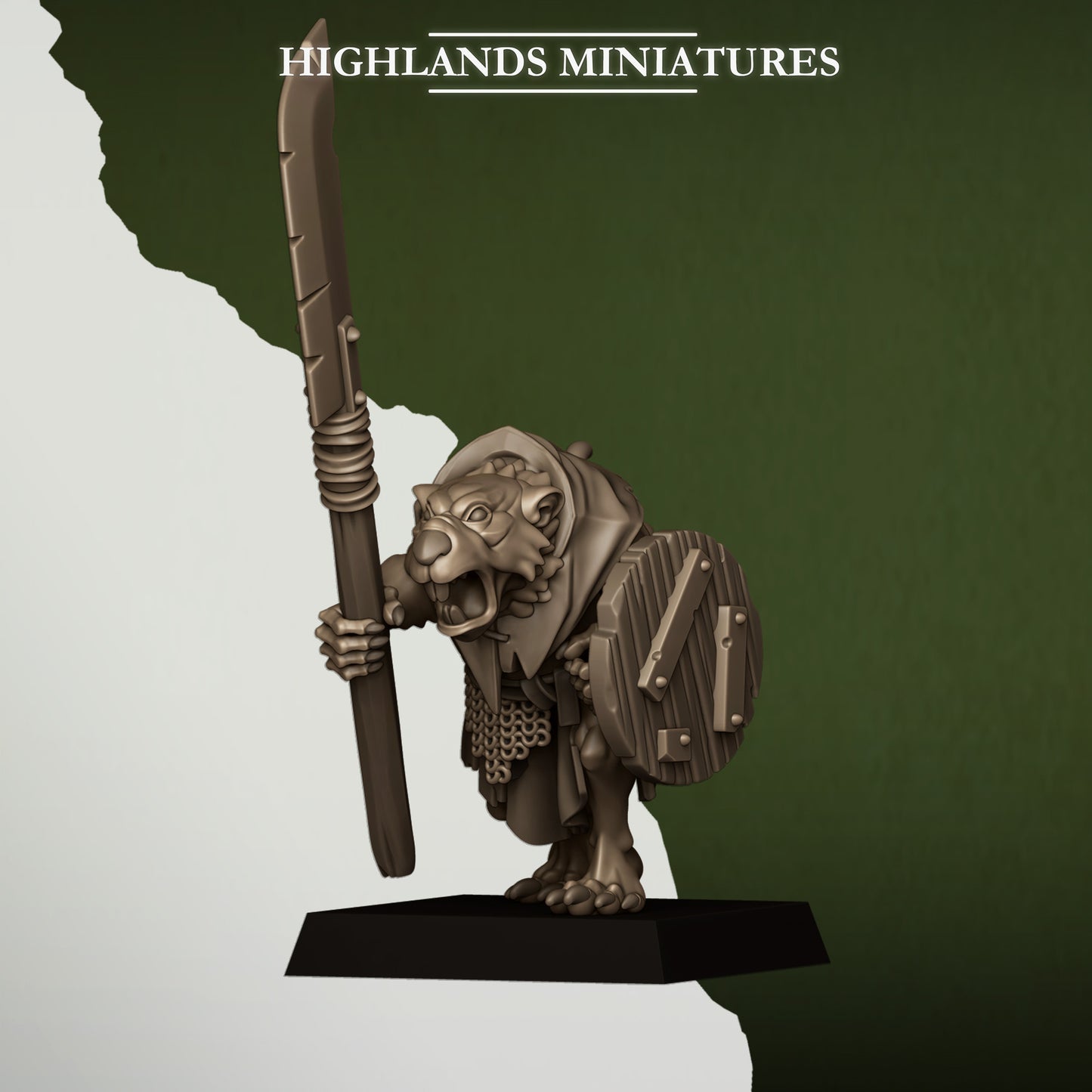 Sewer Rats with Spears and Shields - Sewer Vermin - Highlands Miniatures