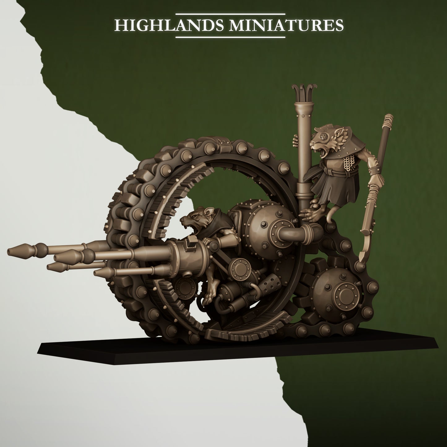 Sewer Vermin Wheeled Engine - Sewer Vermin - Highlands Miniatures