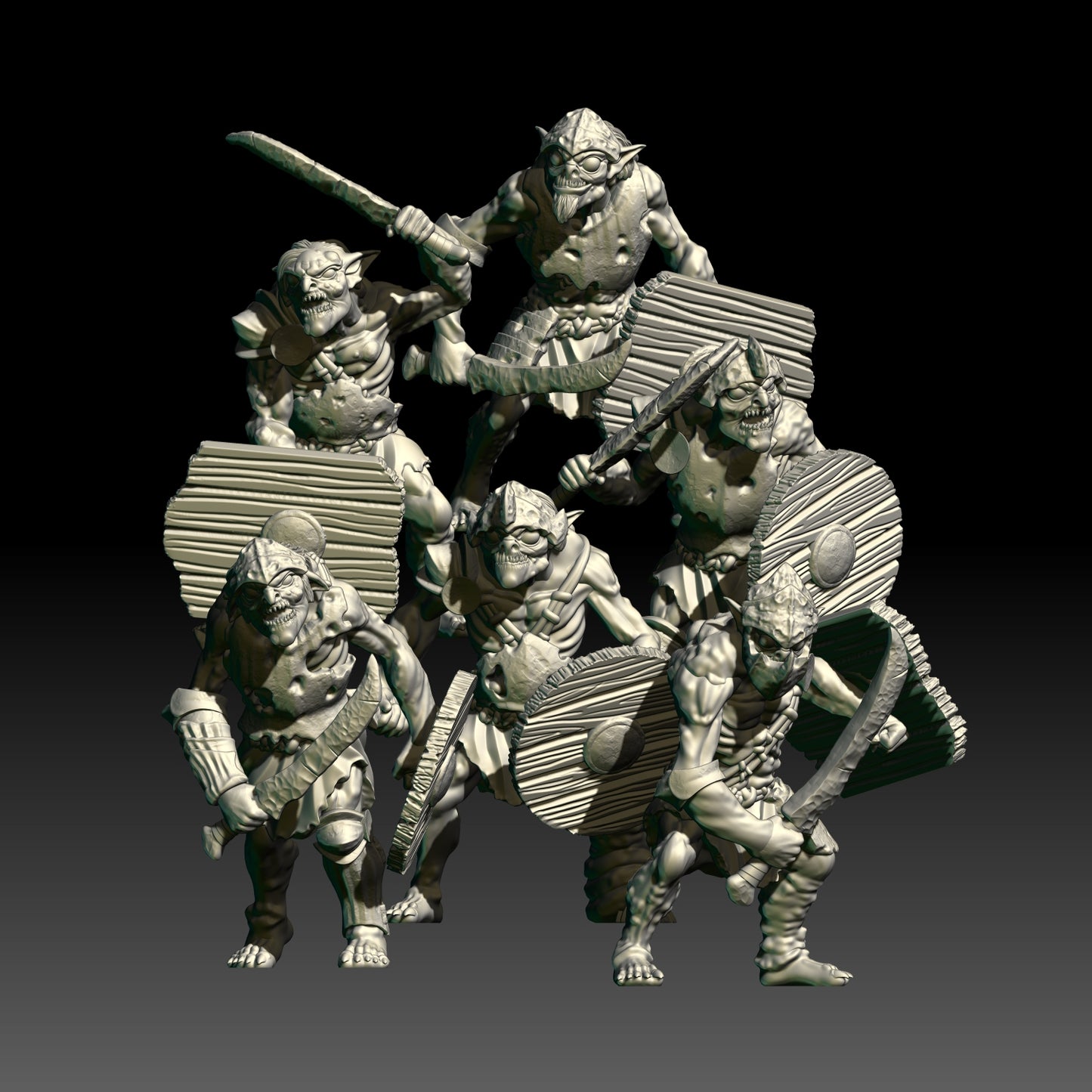 Troglodyte Shield Warriors - KzK Minis