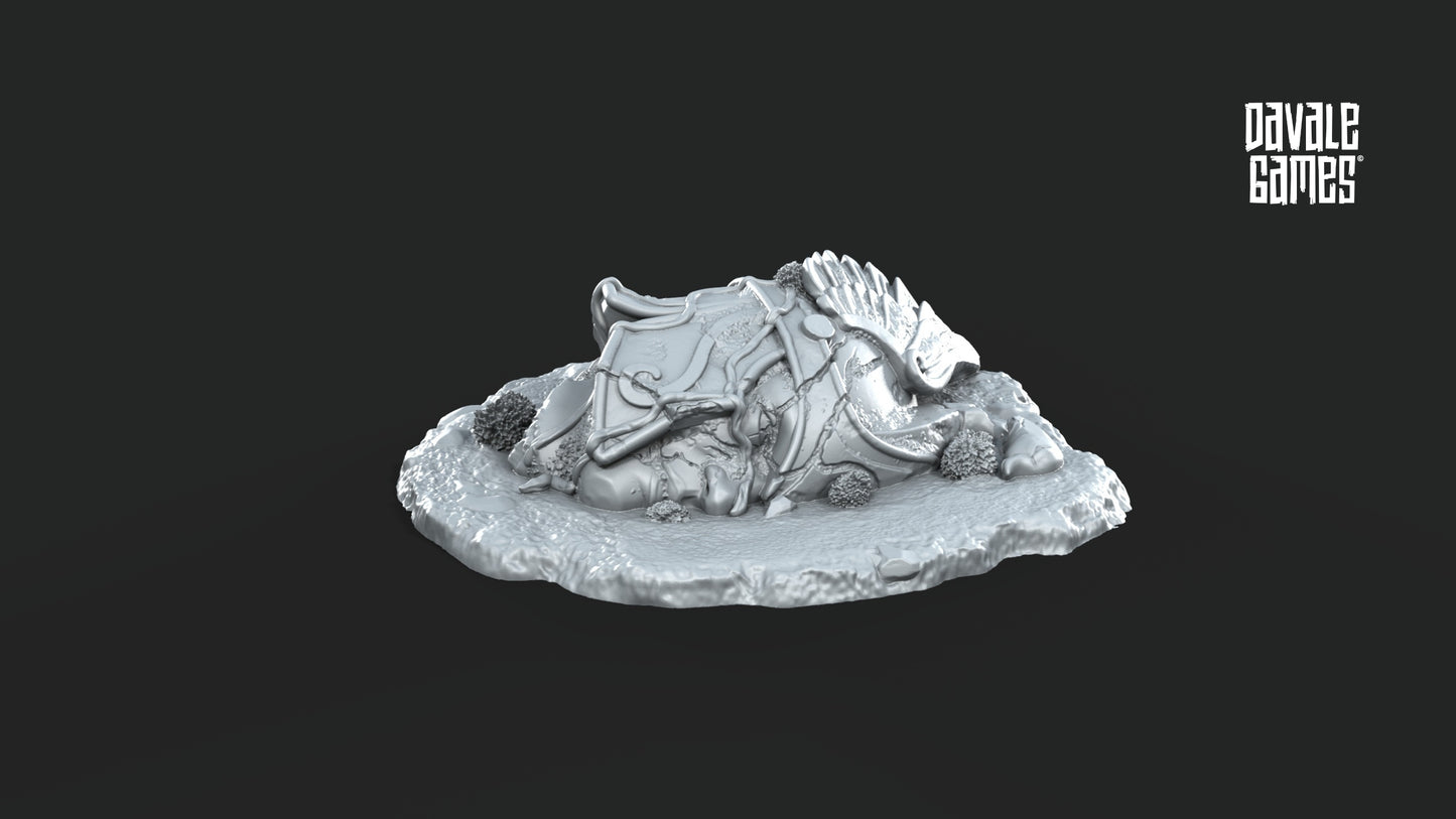 Swan Warrior Head Scenery - Davale Games