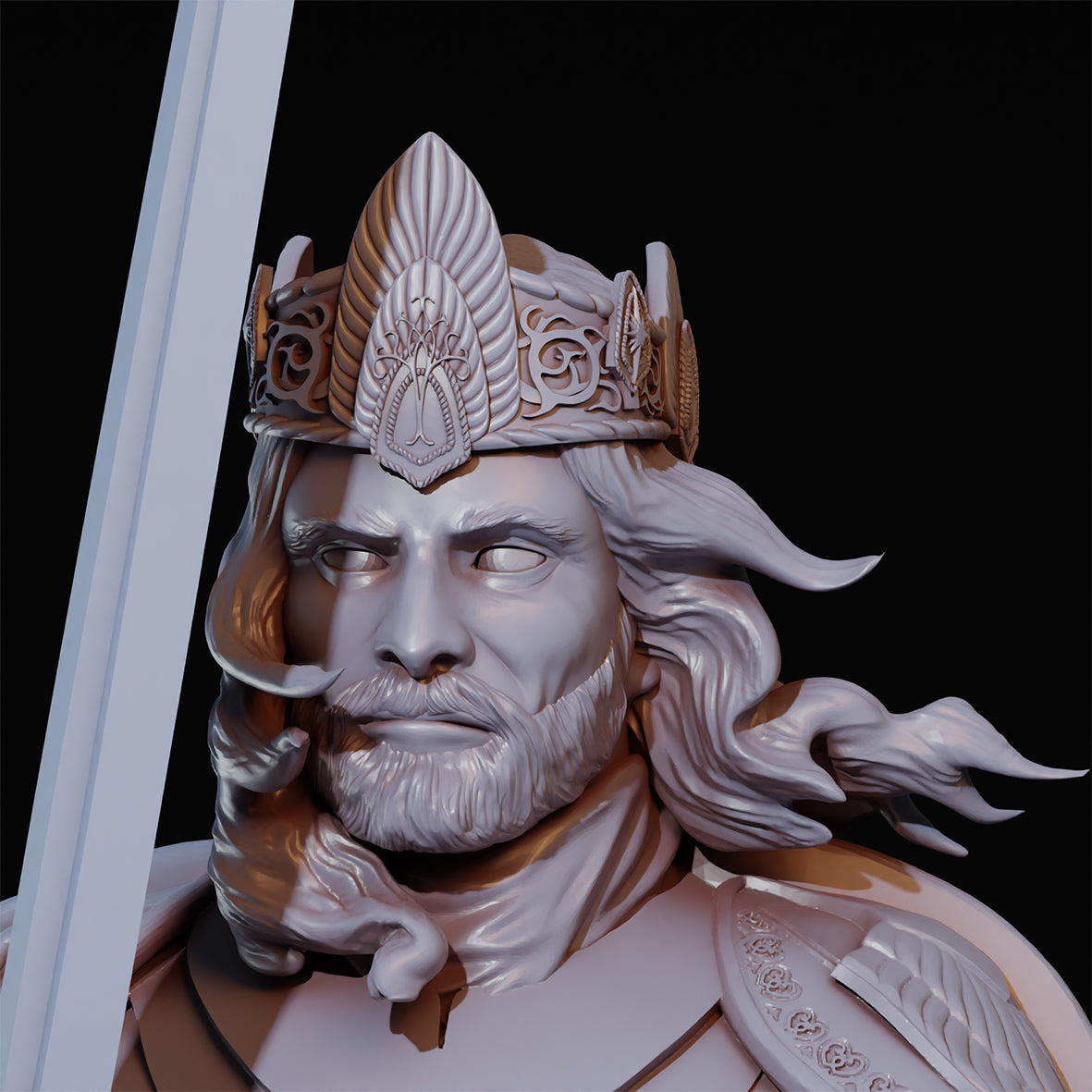 The Restored King Bust - Navarrete Studio