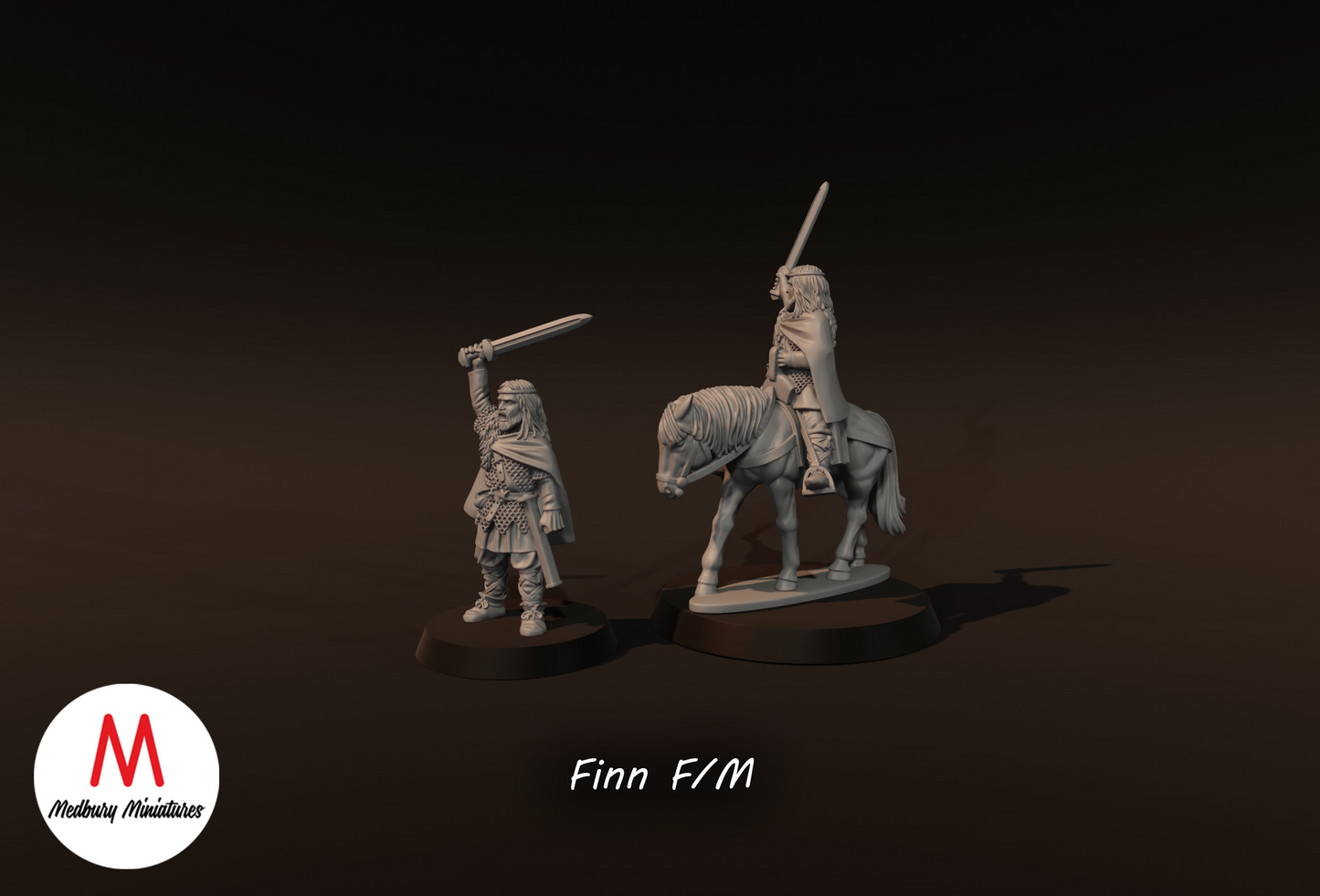 Finn on Foot and Mounted - Medbury Miniatures