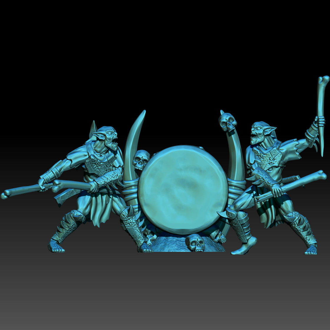 Goblin Deep Mines Trommel und Trommler - KzK Minis