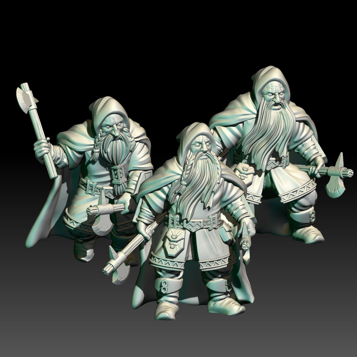 Dwarf Rangers with Axes - KzK Minis