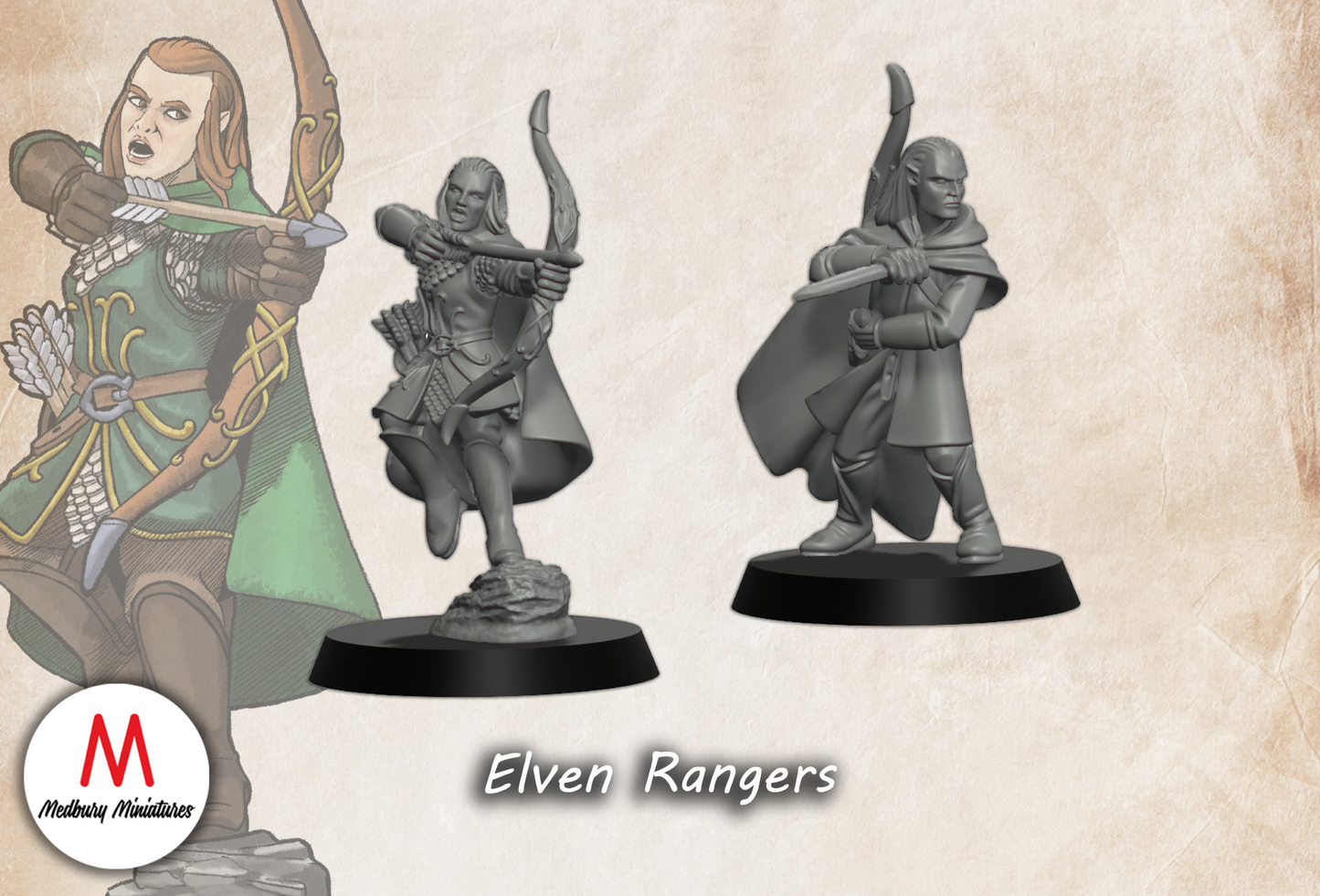 Elven Rangers - Medbury Miniatures