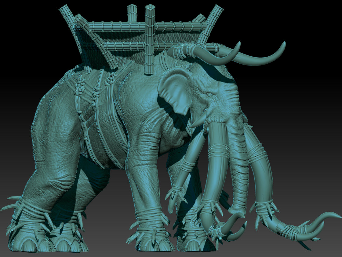 Far South Tribes War Elephant - KzK Minis
