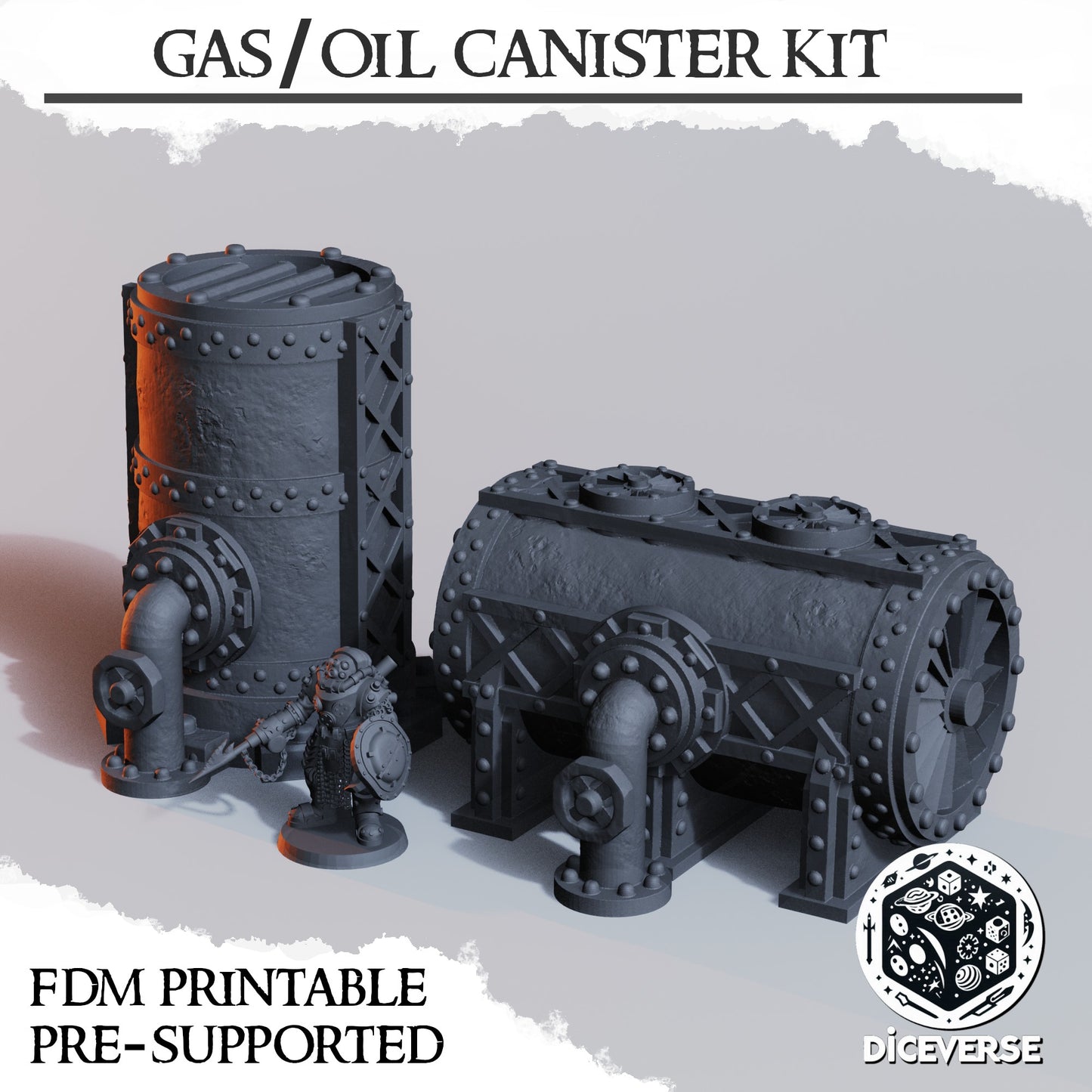 Large Gas / Oil Canister Scenery - Diceverse