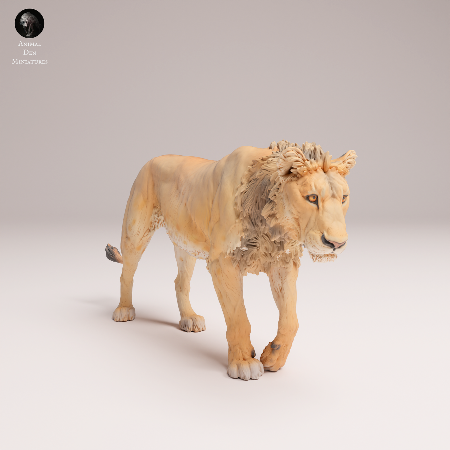 Lion Subadult 2 - Animal Den Miniatures