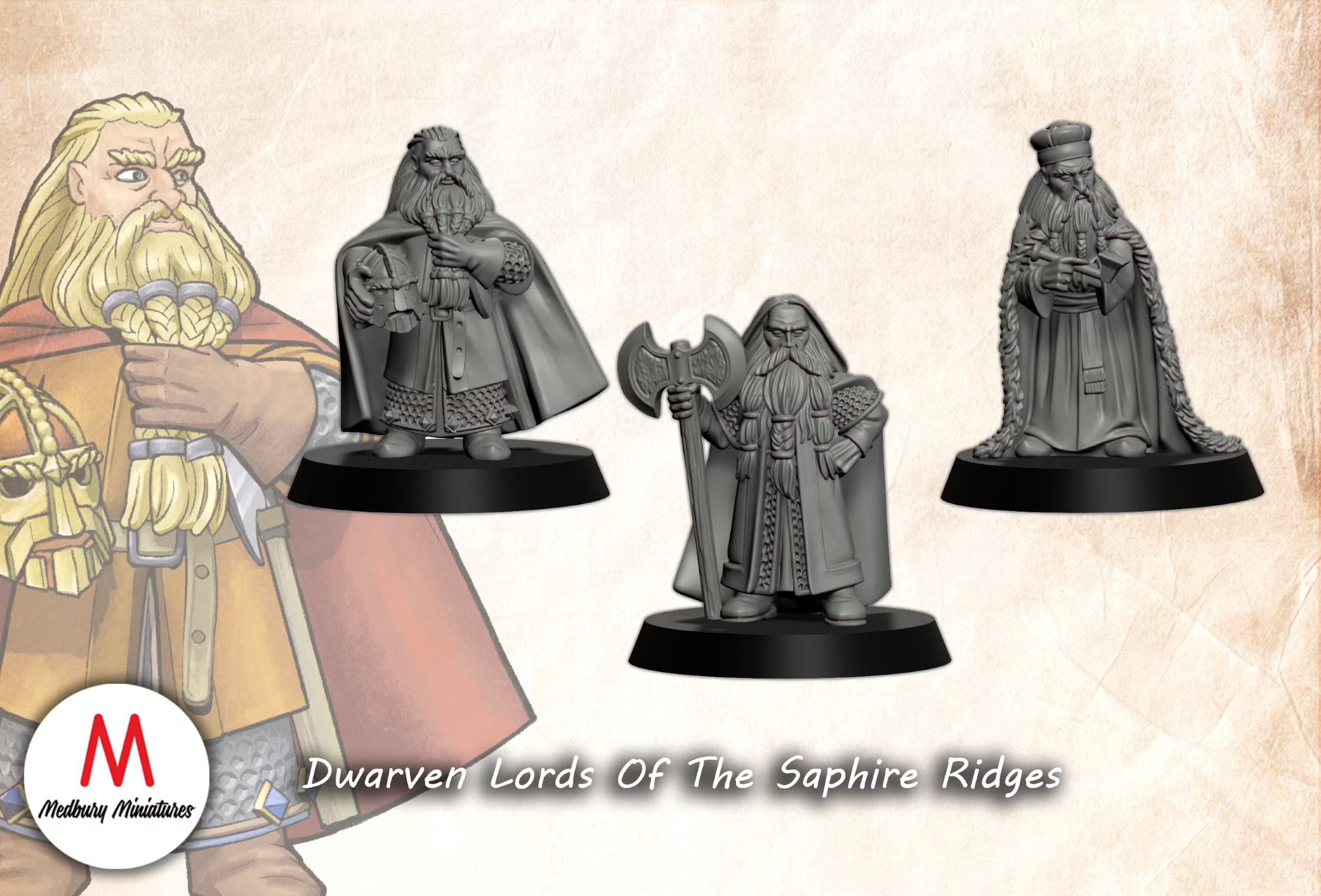 Téléchargement Dwarves Of The Saphire Ridges Dwarf Warriors With Axes - Foto 10