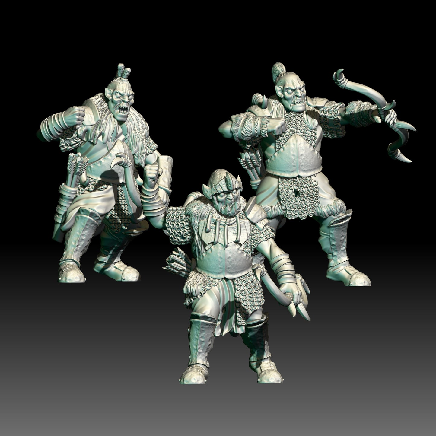 3x Ork-Bogenschützen - KzK Minis